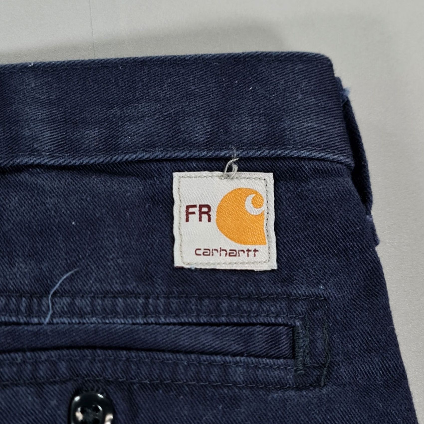 Carhartt VINTAGE Carhartt Mens Trousers Navy Blue W42 L32 Flame Resistant CAT 2 Work Pants 371-20 Size US 42 / EU 58 - 7 Thumbnail