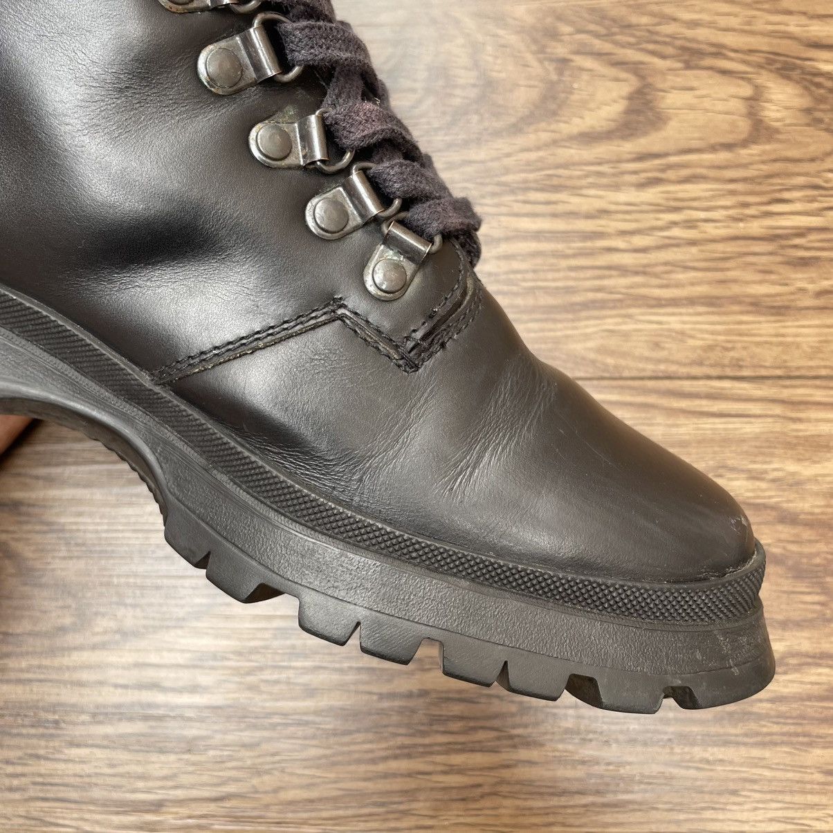 Prada Prada Brixxen Leather Lace-Up Boots Size US 6.5 / EU 39-40 - 23 Thumbnail