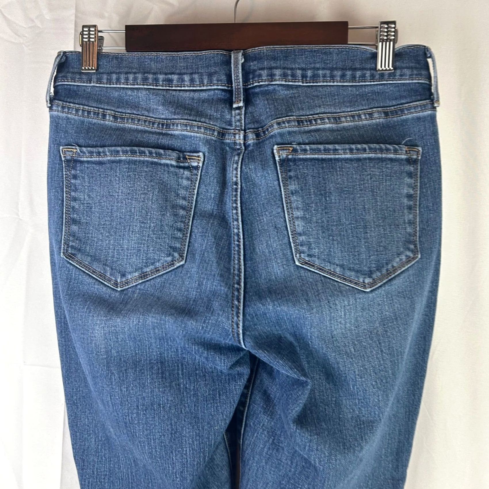 Old Navy Old Navy Curvy Skinny Jeans Womens 8 Medium Blue Distressed Darci Mid-Rise Jeans Size 30" / US 8 / IT 44 - 7 Thumbnail
