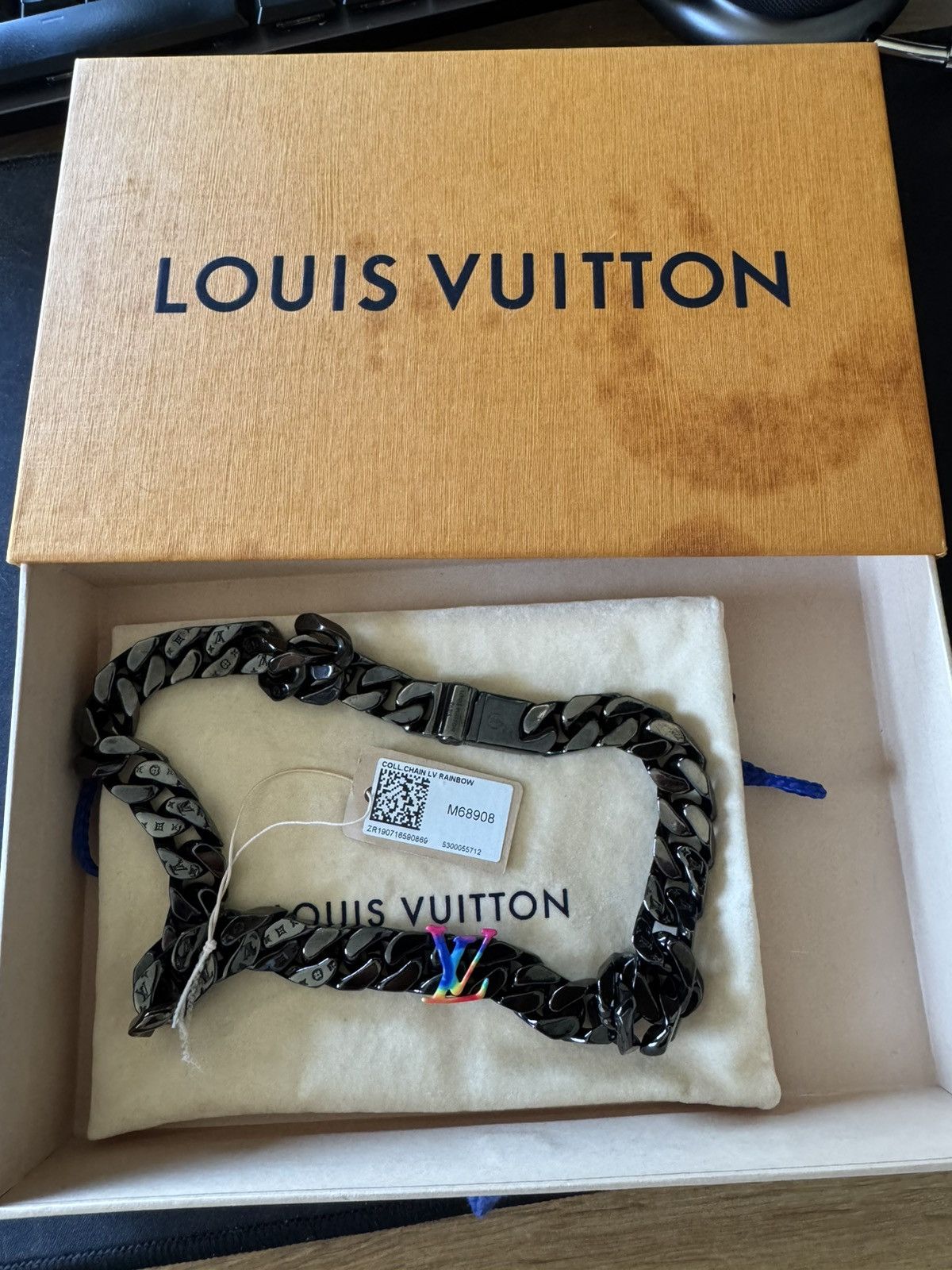 Louis Vuitton Louis Vuitton LV Rainbow Chain Necklace Size ONE SIZE - 3 Thumbnail