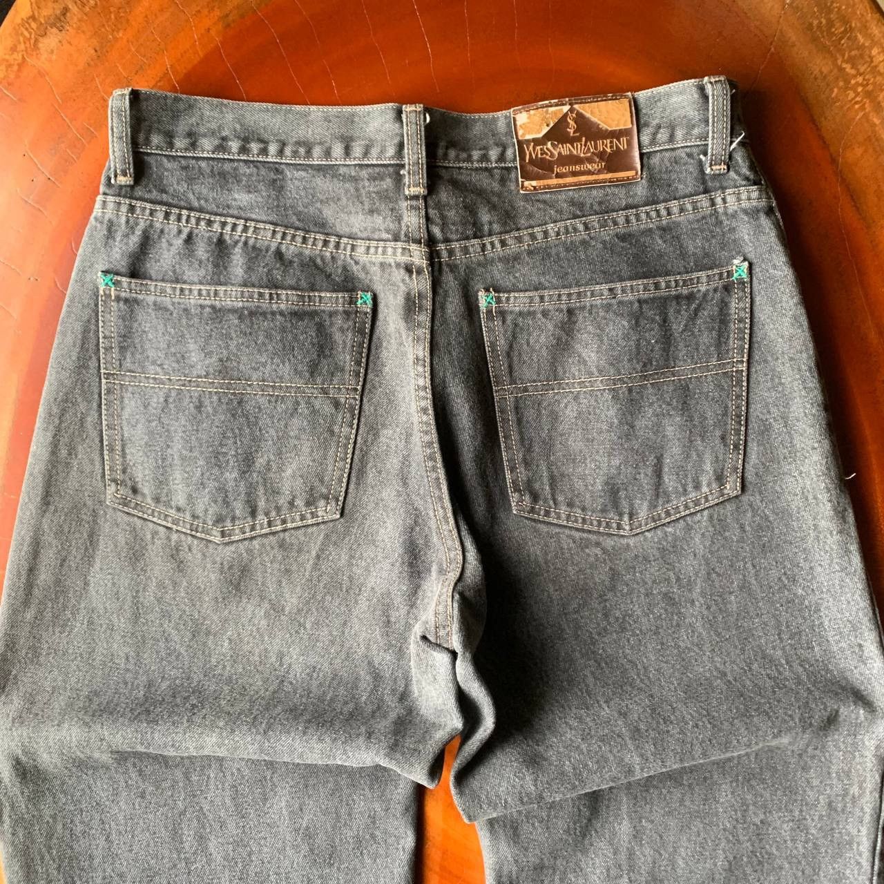 Yves Saint Laurent Vintage Yves Saint Laurent YSL Dark Grey Denim Jeans Pants Size US 32 / EU 48 - 4 Thumbnail