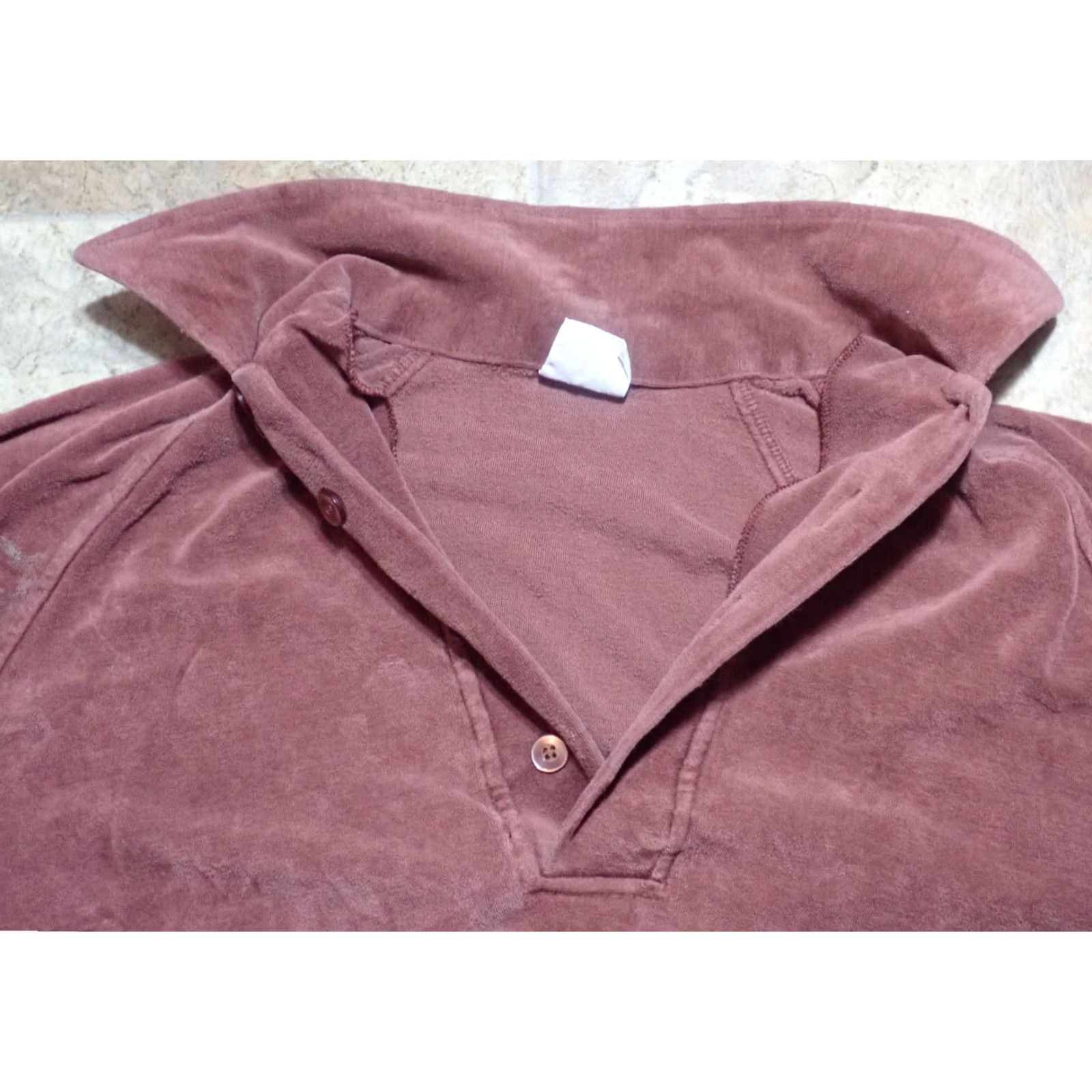 Sears Sears Kings Road Vintage 70s Velour Long Sleeve Pullover Shirt Mens M Retro Size US M / EU 48-50 / 2 - 5 Thumbnail
