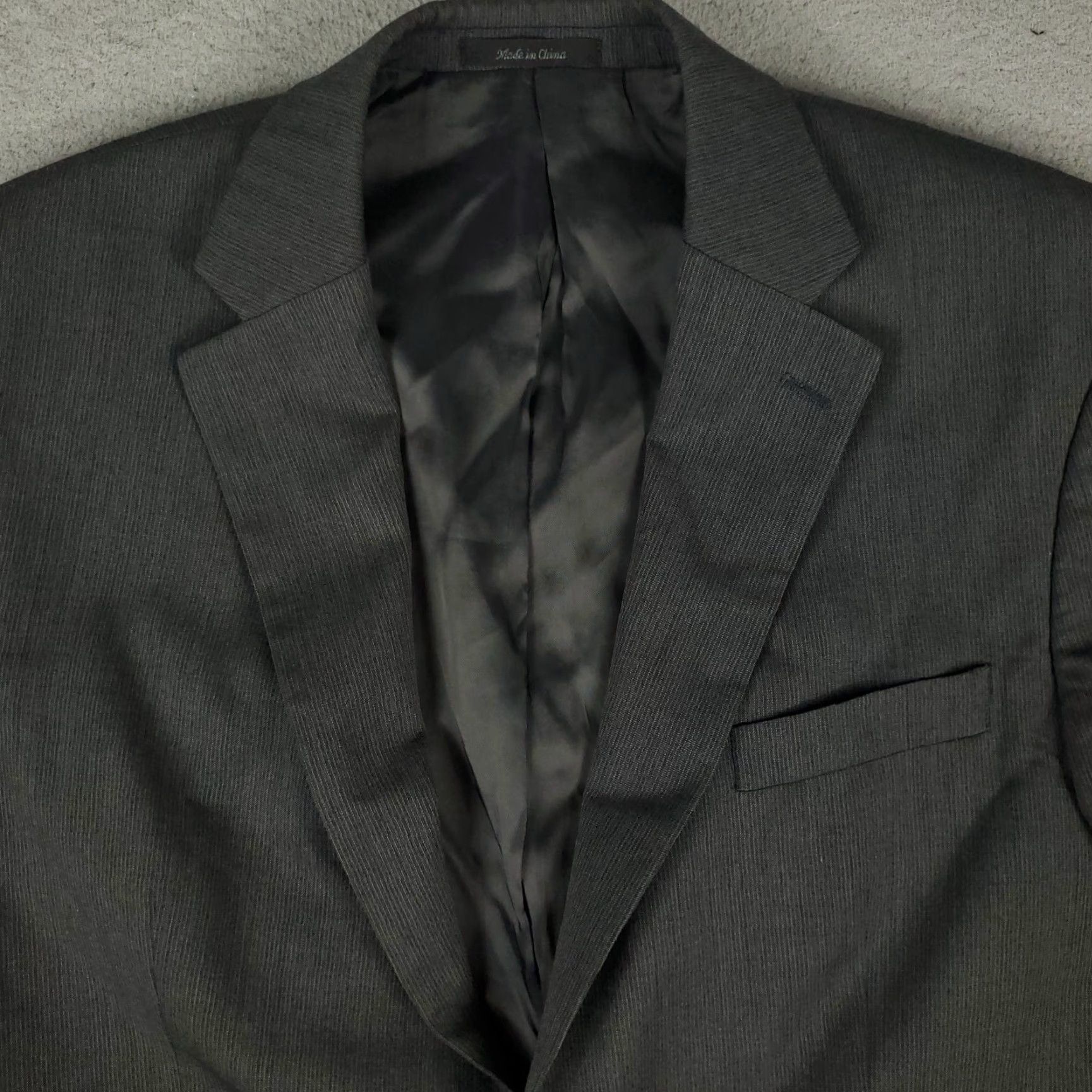 Ralph Lauren Ralph Lauren Blazer Gray Striped Wool Regular Fit Adult Size 44 L Classic Mens Size 44R - 2 Thumbnail