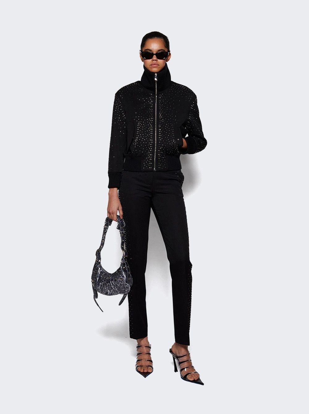 The Attico o1mle0526 Bomber Jacket in Black Size S / US 4 / IT 40 - 2 Thumbnail