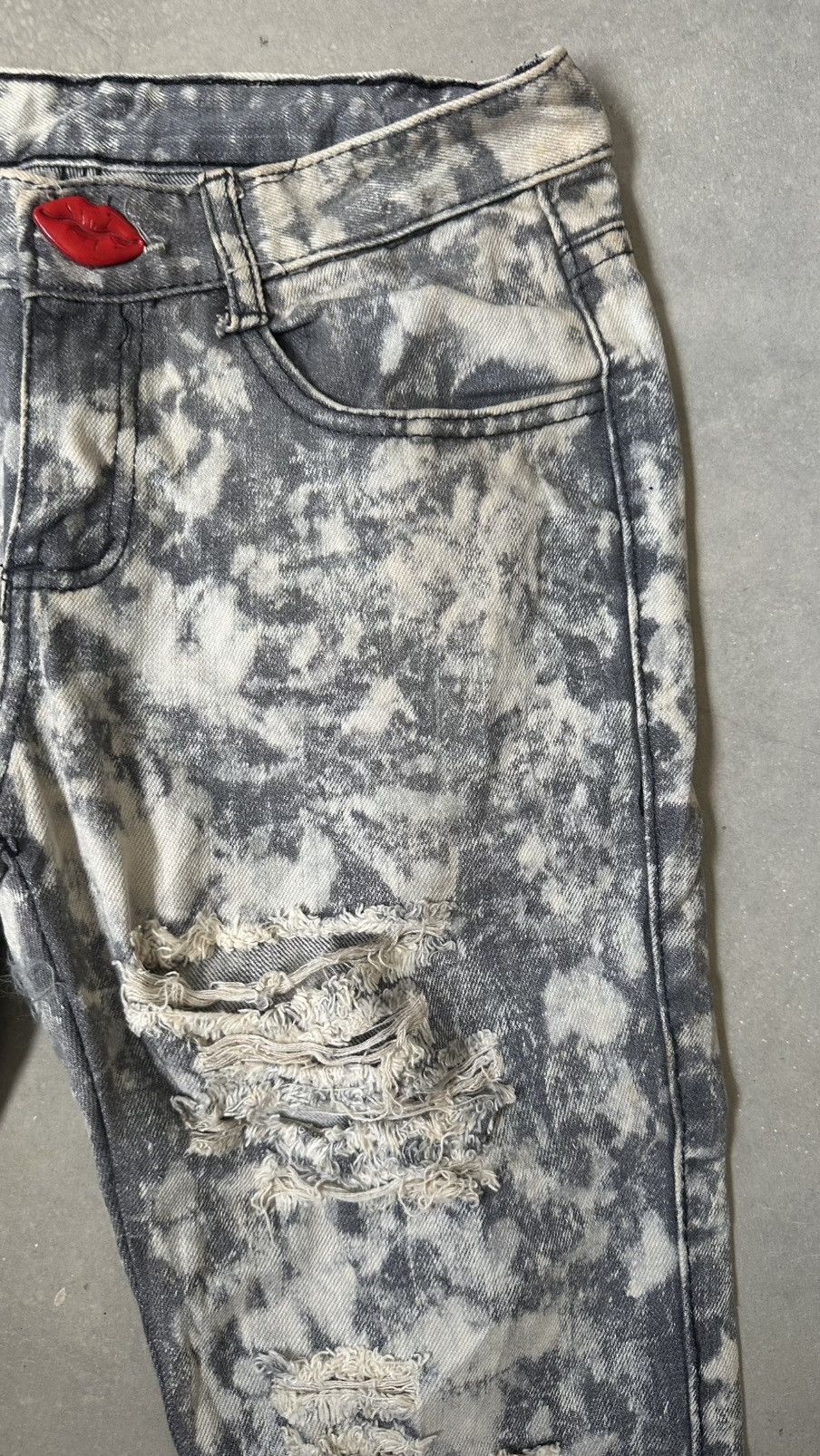 Japanese Brand ACID WASH DENIM PANT Size US 30 / EU 46 - 5 Thumbnail