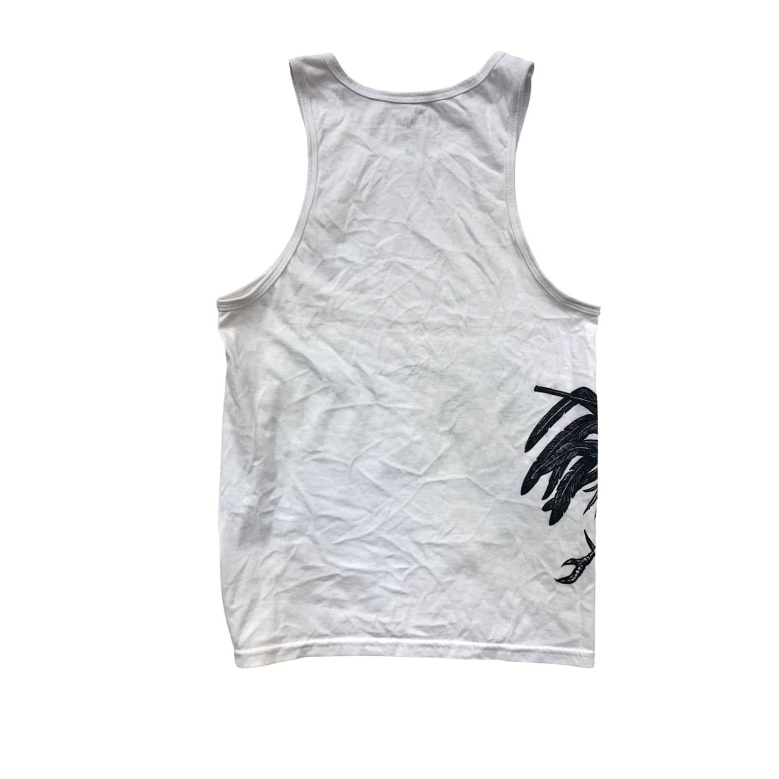 Vintage Espolón Tequila Skeleton Graphic White Tank Top S Mens Sleeveless T-Shirt Shirt Built-in Rooster Graphic White S Size US S / EU 44-46 / 1 - 2 Thumbnail