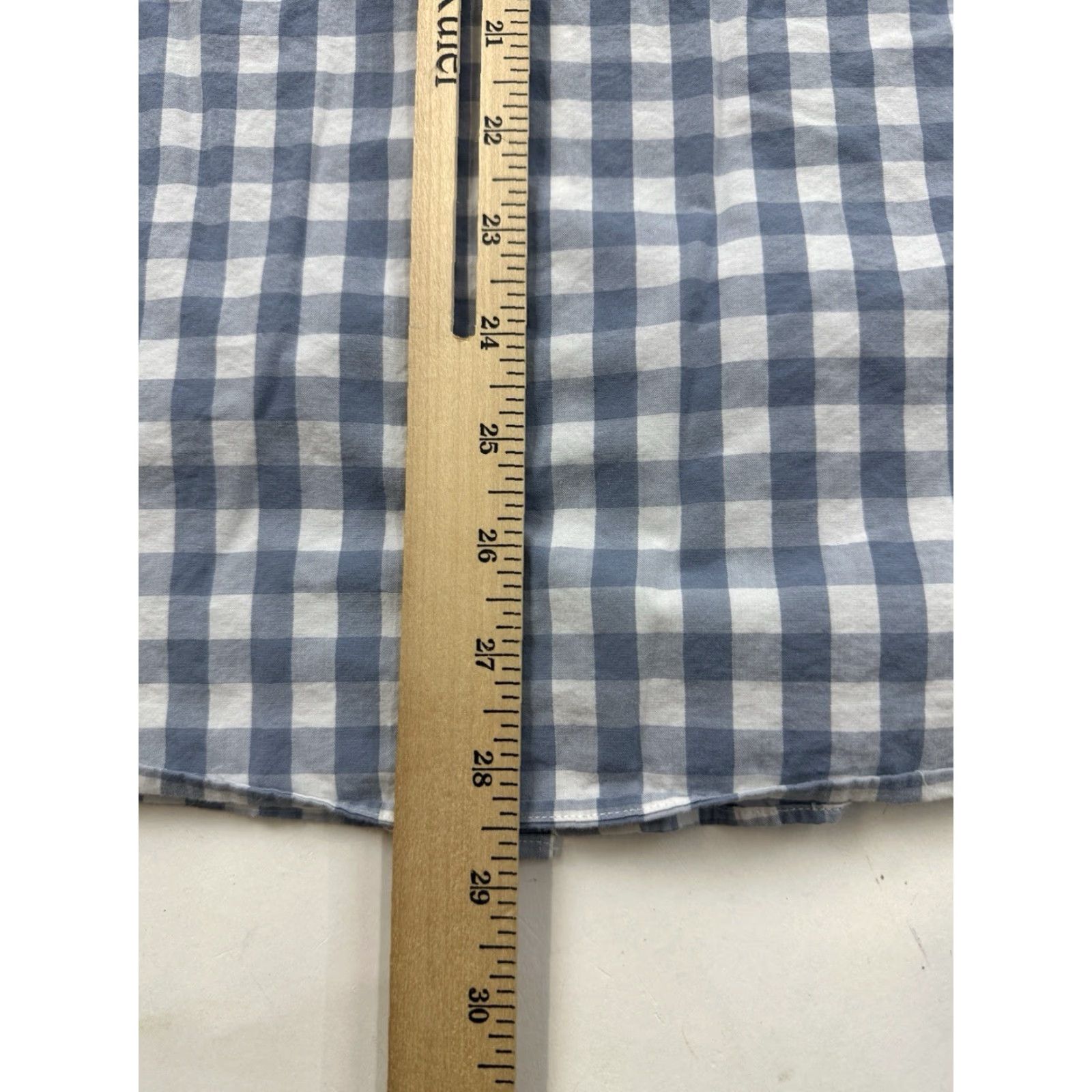 J.Crew J.Crew Shirt Mens XL Blue Gingham Plaid Button Long Sleeve Slim Flex Size US XL / EU 56 / 4 - 5 Thumbnail