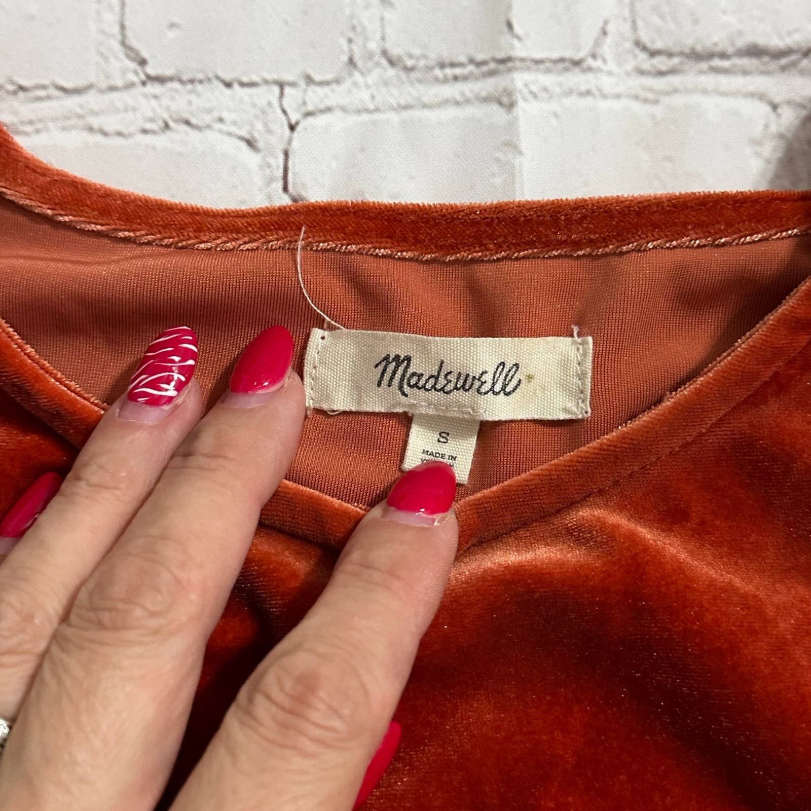Madewell Madewell oversize velvet blouse Size S / US 4 / IT 40 - 4 Thumbnail