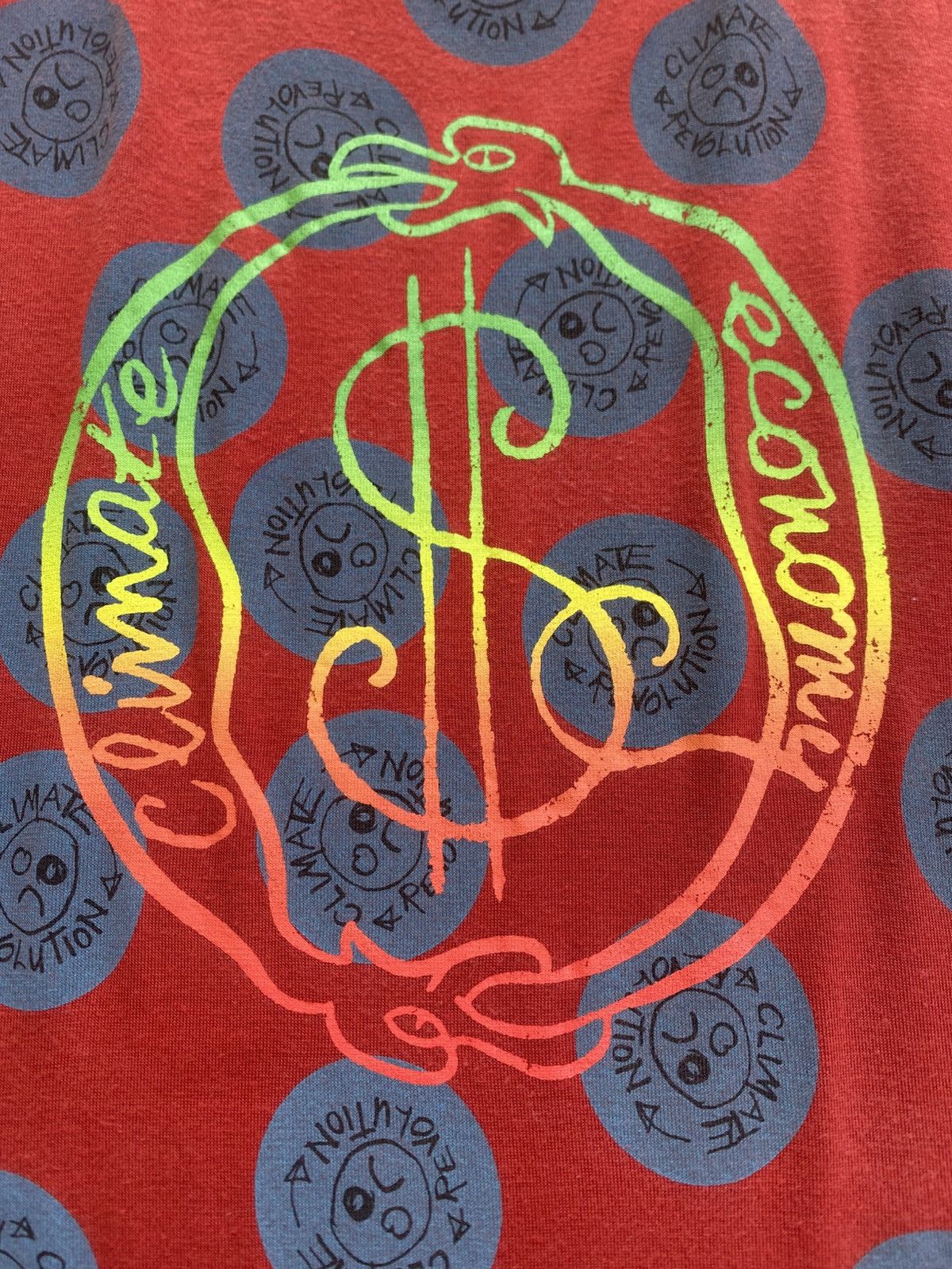 Vivienne Westwood Rare Vivienne Westwood Climate Change Evolution Tshirt Size L / US 10 / IT 46 - 15 Thumbnail