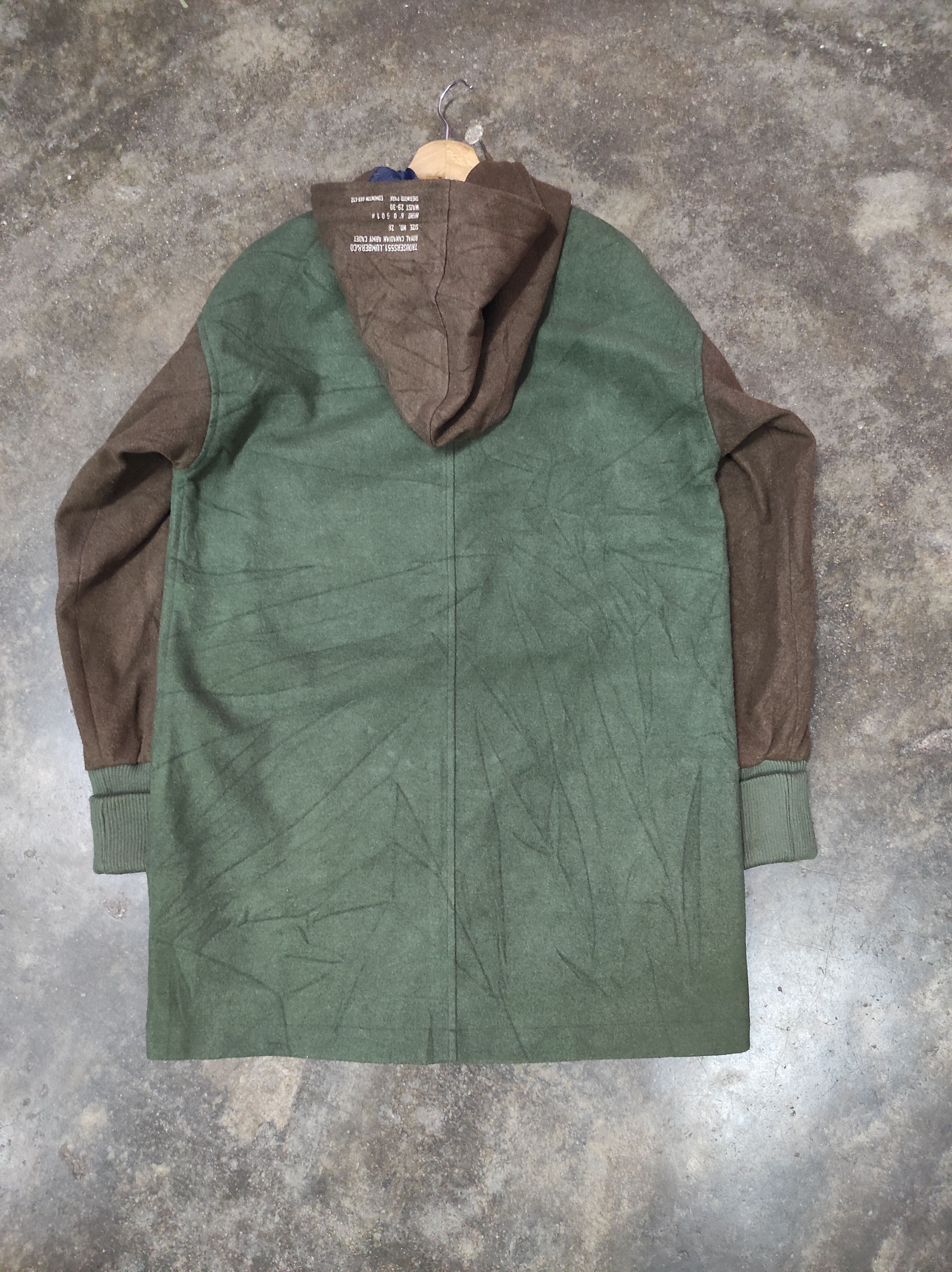 Japanese Brand POLPO VINTAGE ROYAL CANADIAN ARMY CADET OVERCOAT HOODED Size US M / EU 48-50 / 2 - 8 Thumbnail