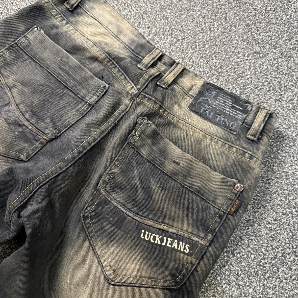 If Six Was Nine 🔥🇯🇵 Avant Garde Distressed Rusty Lucky Punk Jean Size US 32 / EU 48 - 6 Thumbnail