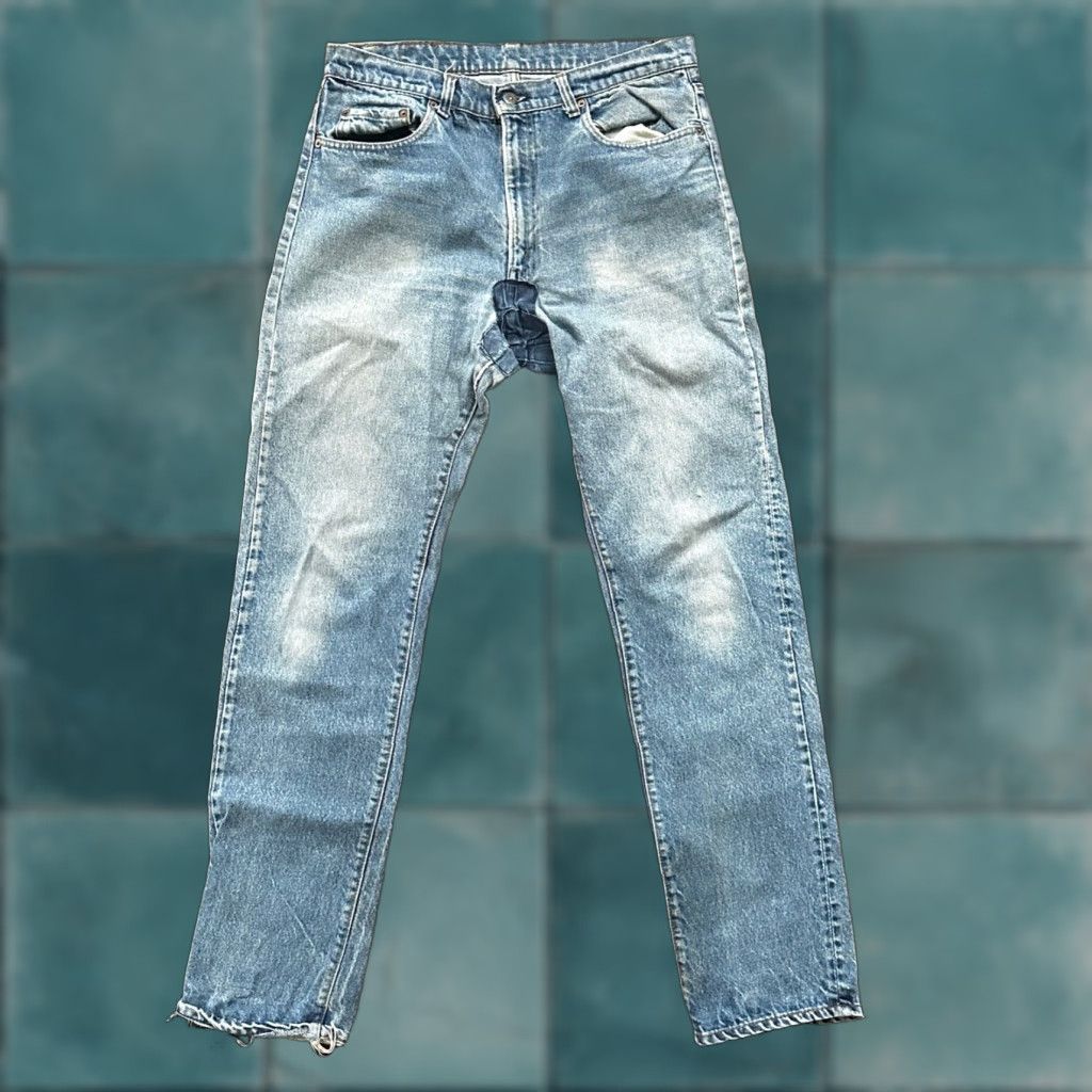 Levi's VINTAGE Levi's 505 Jeans Men 36x36 Light Wash 80s Straight Fit Cotton Denim Size US 36 / EU 52 - 1 Thumbnail