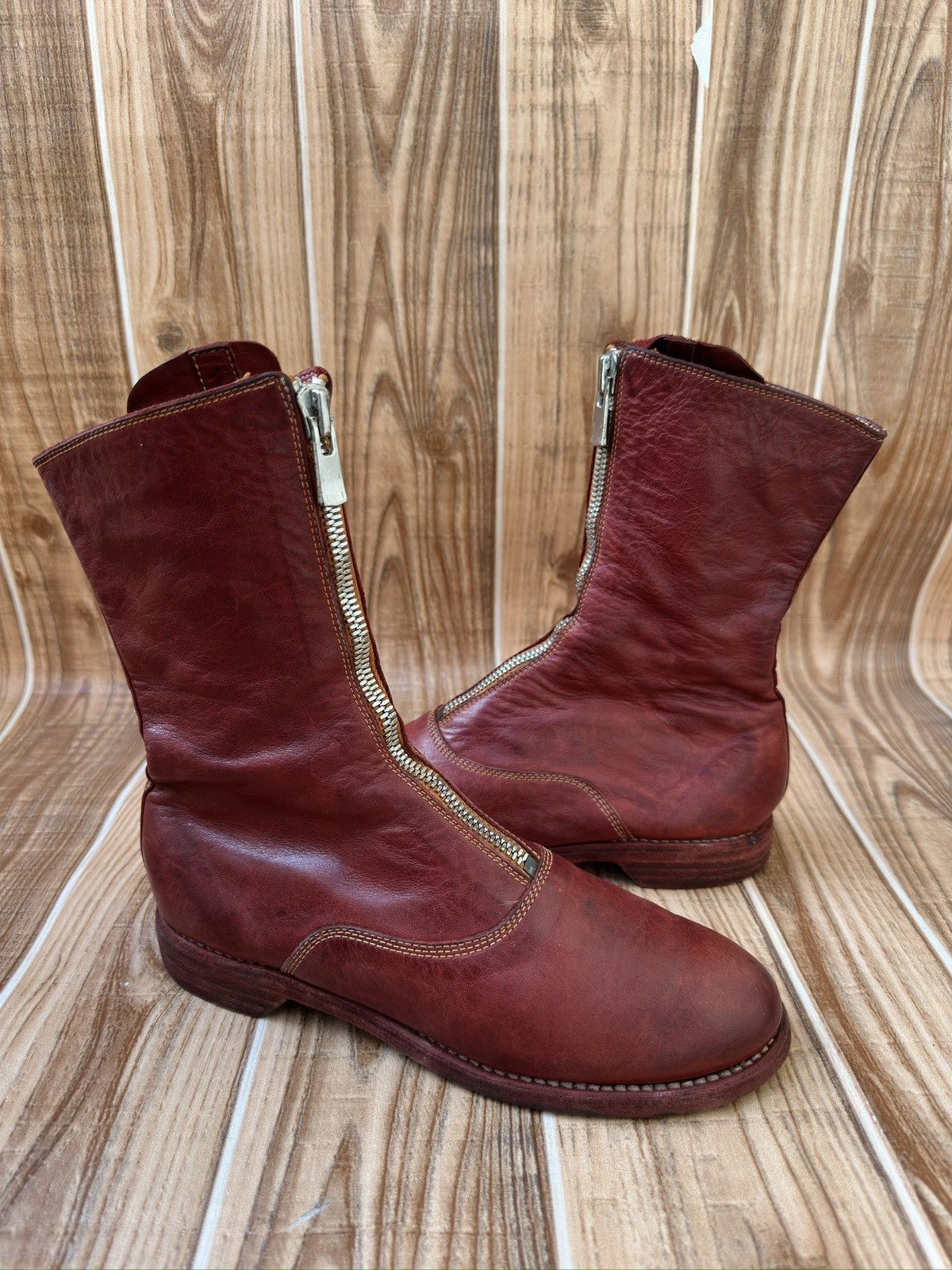 Guidi Guidi 310 Front-zip Soft Horse Leather Boots Size US 6.5 / IT 36.5 - 8 Thumbnail