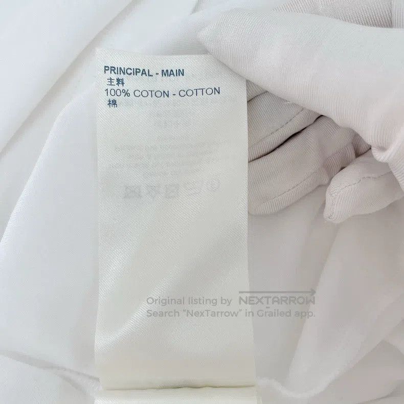Louis Vuitton Louis Vuitton White leather logo T-shirt Size US M / EU 48-50 / 2 - 8 Thumbnail