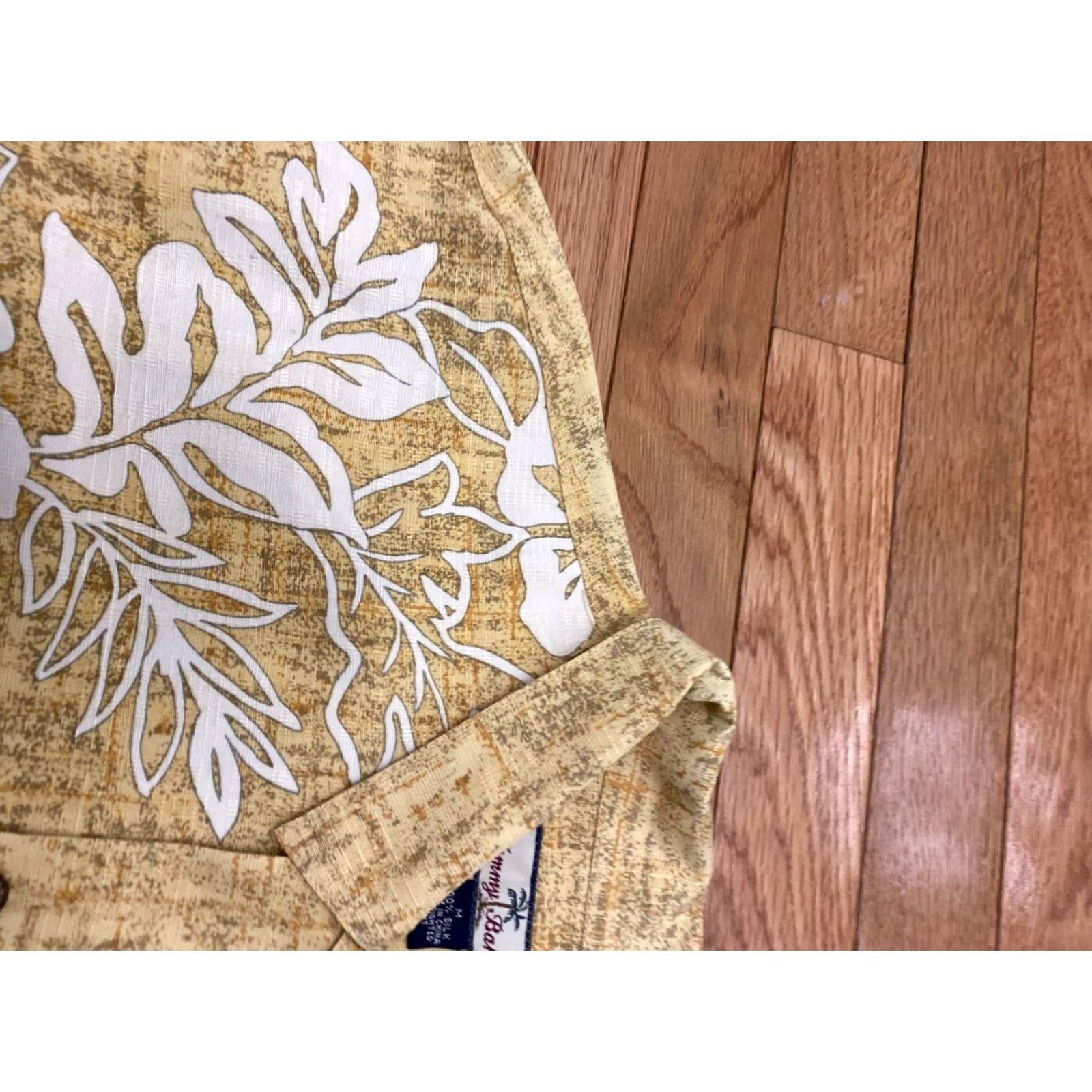 Tommy Bahama VINTAGE Tommy Bahama Hawaiian Aloha Shirt Cotton Silk Size M Men Palm Leaves Green Blue Pocket Button-Up Short Sleeve Size US M / EU 48-50 / 2 - 3 Thumbnail