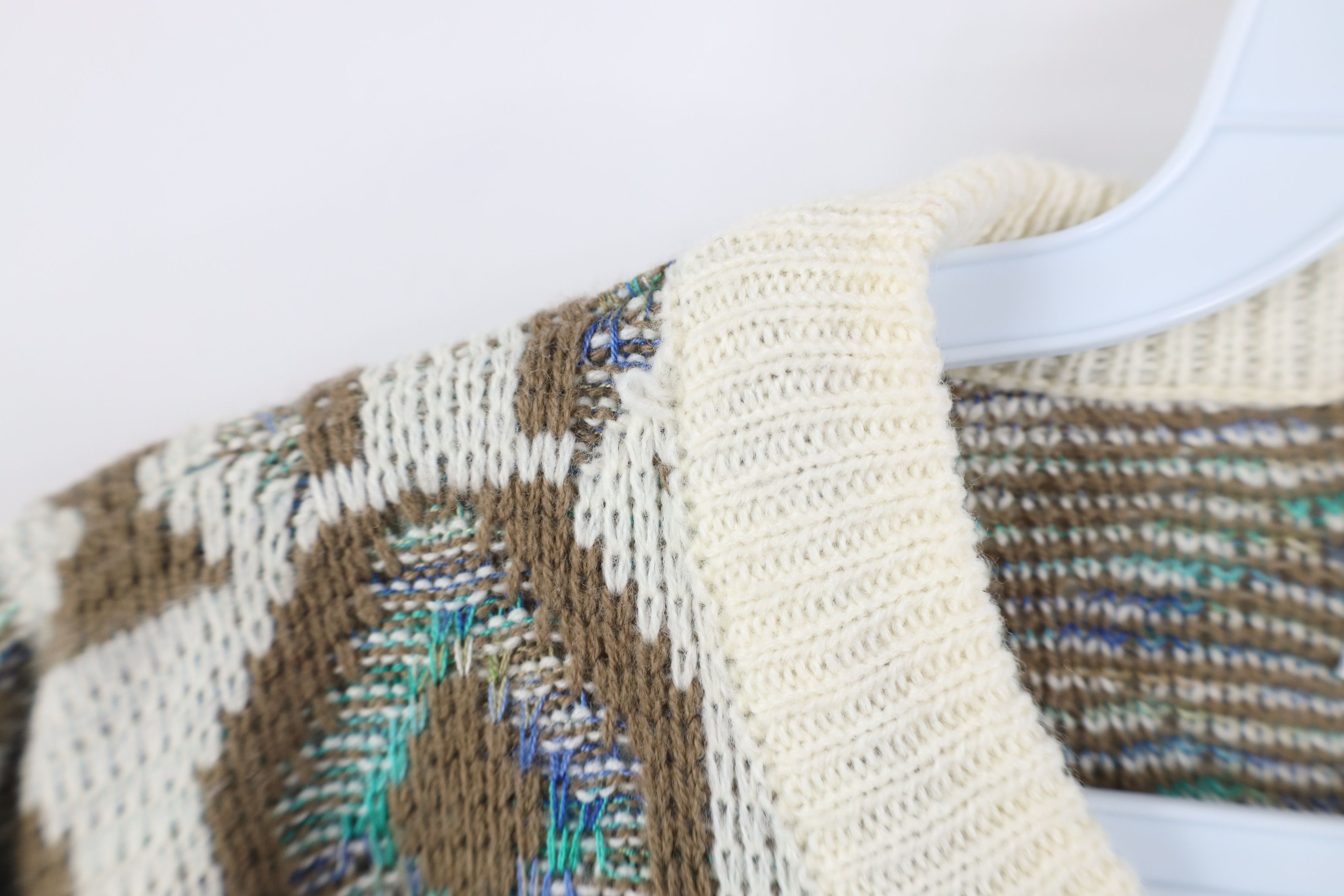 Vintage Vintage 90s Coogi Style Geometric Knit Crewneck Sweater Size US XL / EU 56 / 4 - 5 Thumbnail