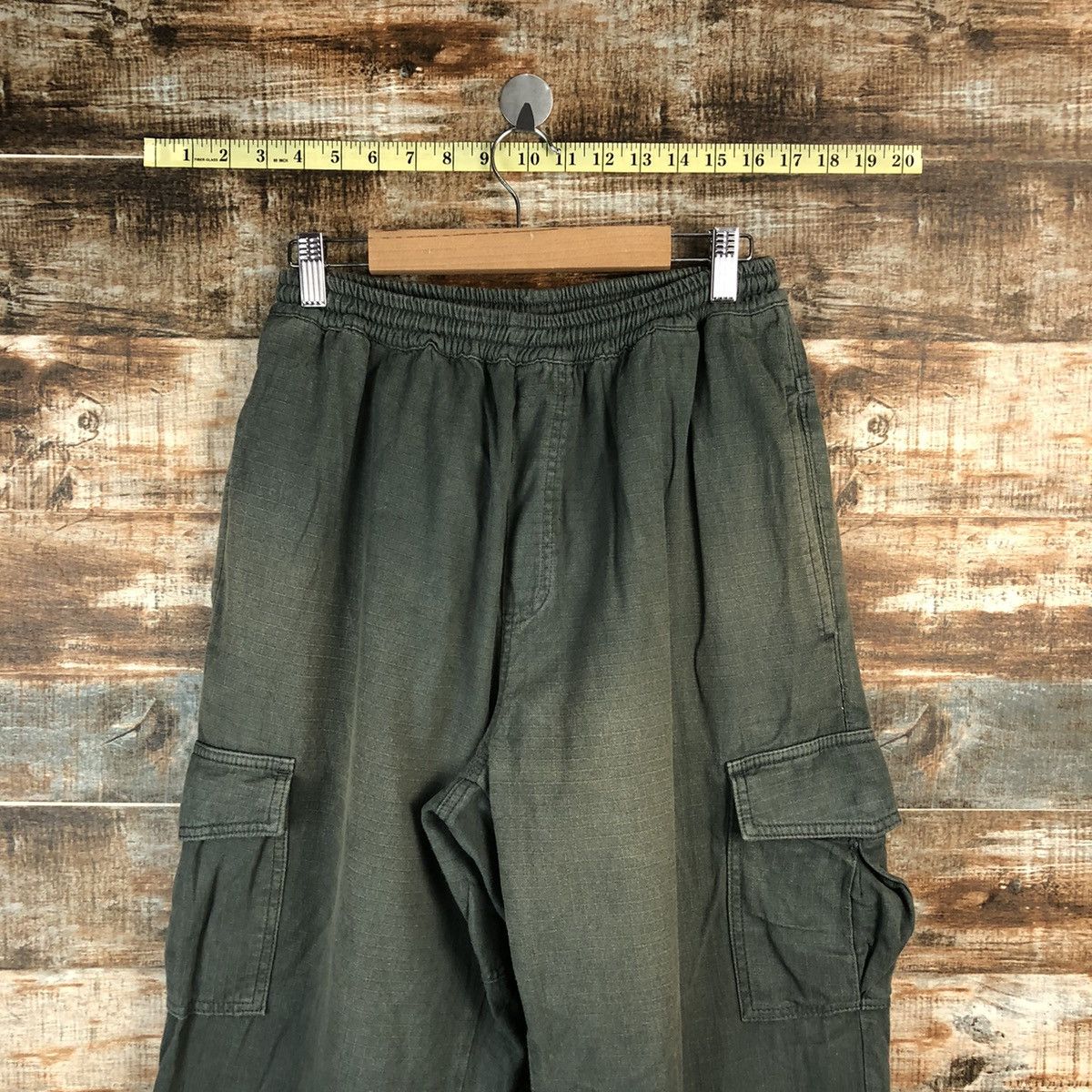 Japanese Brand Polar Green Cargo Multipocket Pants #A1419 Size US 28 / EU 44 - 4 Thumbnail