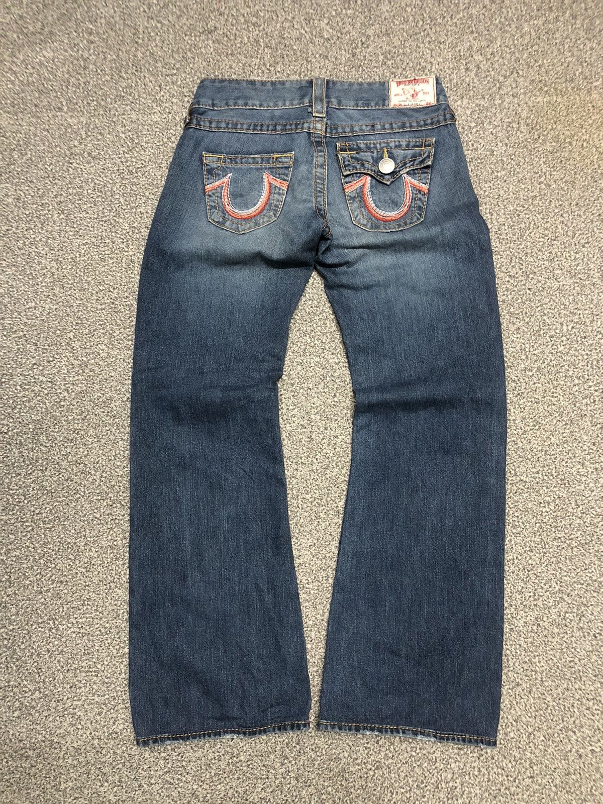 Japanese Brand × True Religion × Vintage Vintage Faded Blue True Religion Ella Rainbow Flare Jeans Size 30" / US 8 / IT 44 - 1 Thumbnail