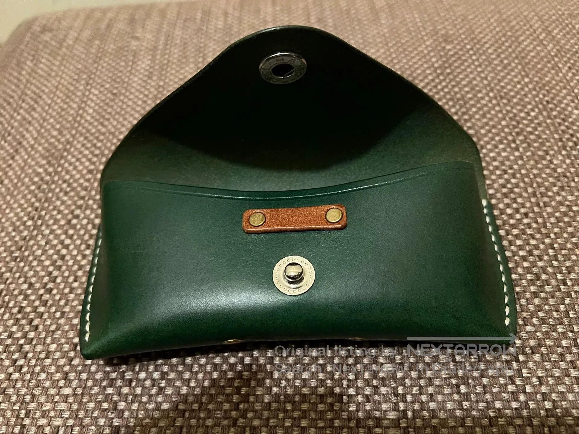 RRL Ralph Lauren RRL HK Dark Green Leather Glasses Case. Size ONE SIZE - 3 Thumbnail