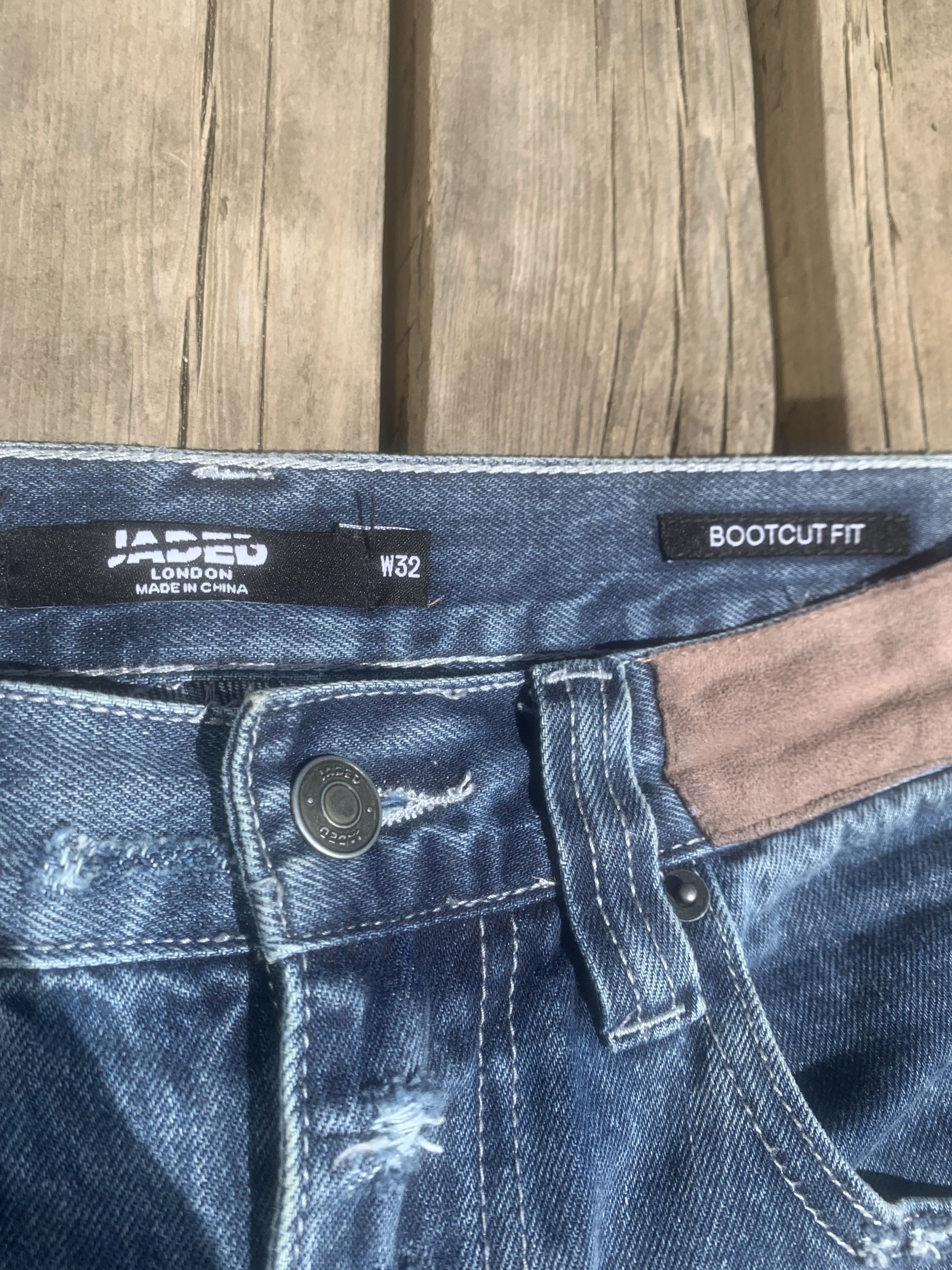 Jaded London Men's Patchwork Bootcut fit Jeans W32 L34 Size US 32 / EU 48 - 5 Thumbnail