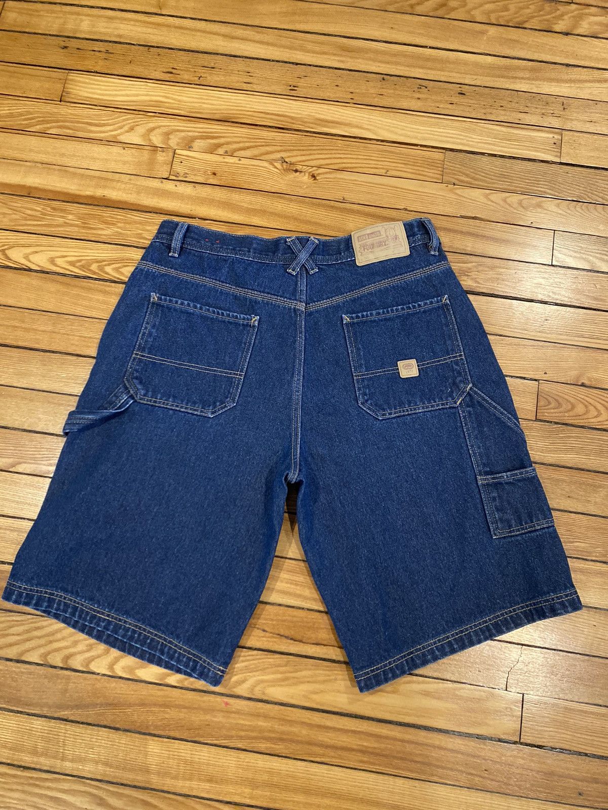 Ecko Unltd. Echo denim jean shorts jorts blue size 36 y2k vintage 1990s Size US 36 / EU 52 - 1 Thumbnail