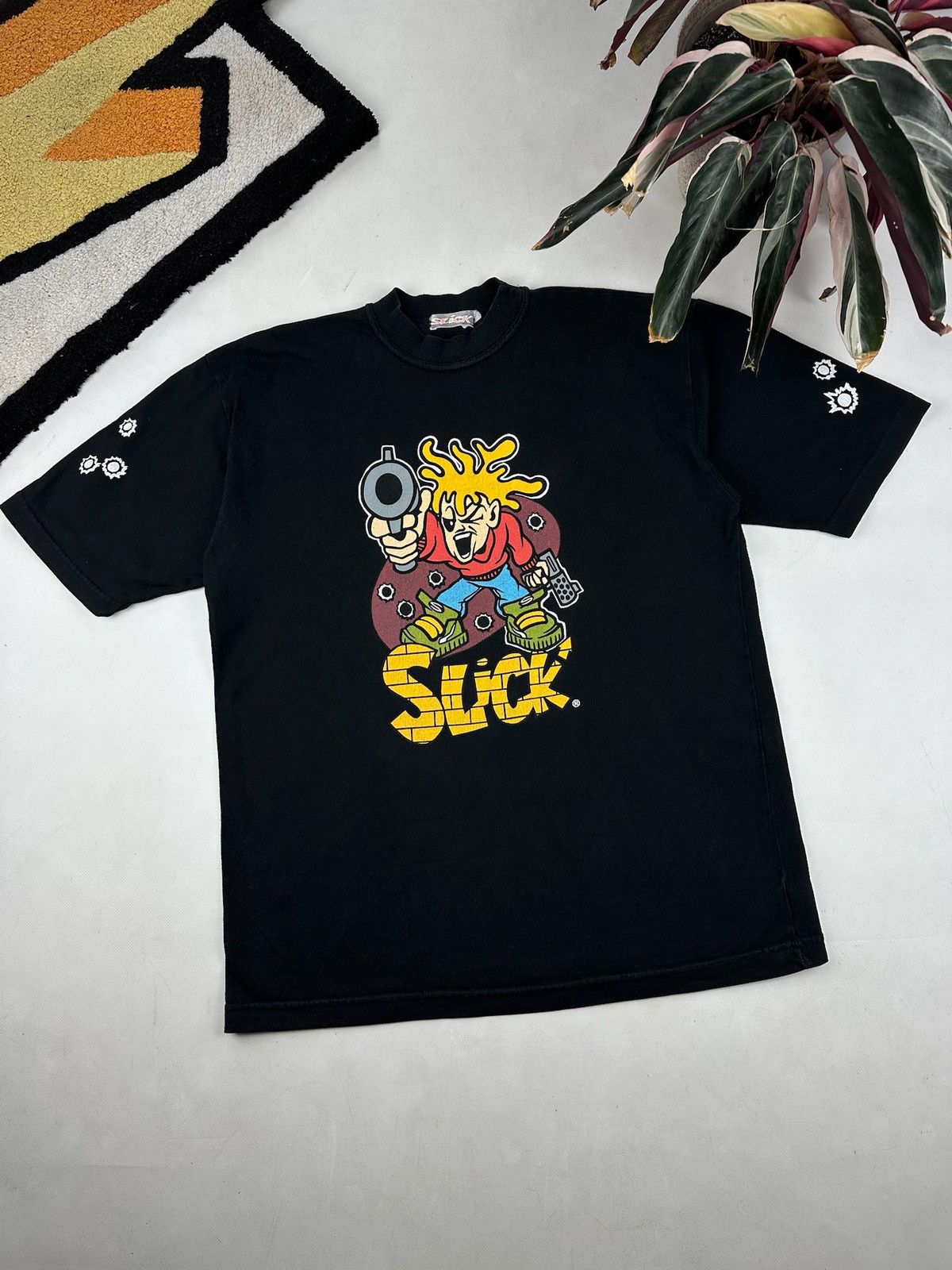 Stussy × Vintage Vintage graffiti skate graphic tee mad bad stussy style Size US L / EU 52-54 / 3 - 6 Thumbnail