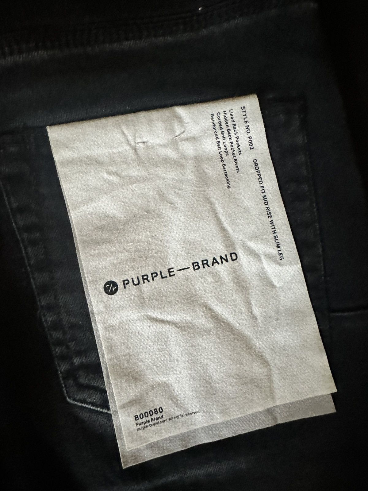 Purple Brand Black Purple Jeans Size US 30 / EU 46 - 3 Thumbnail