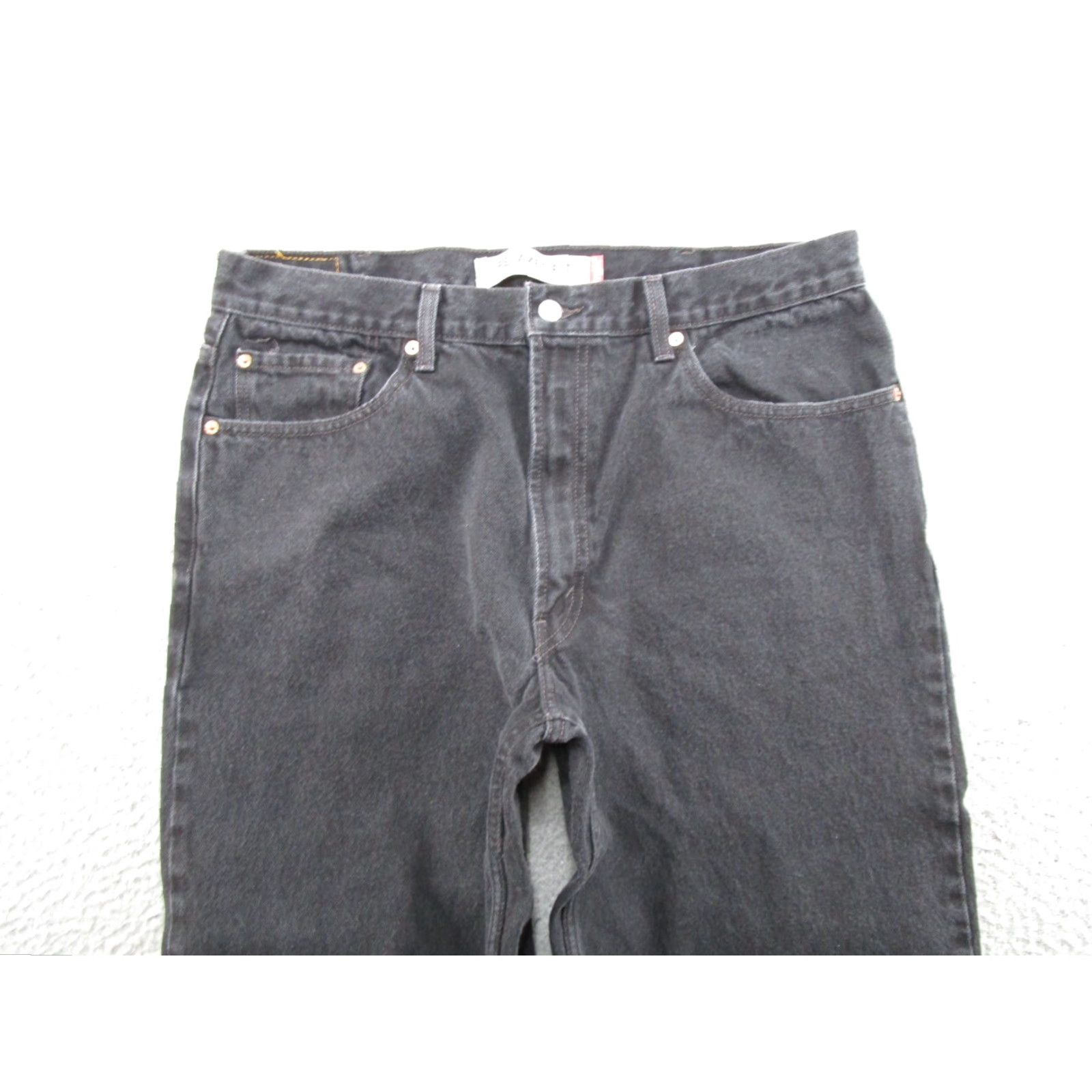 Levi's VINTAGE Levi's 500 Jeans Straight Black Denim Relaxed Fit 38x30 Men Size 38 5-Pocket Design Logo 90s/2000s Size US 38 / EU 54 - 4 Thumbnail