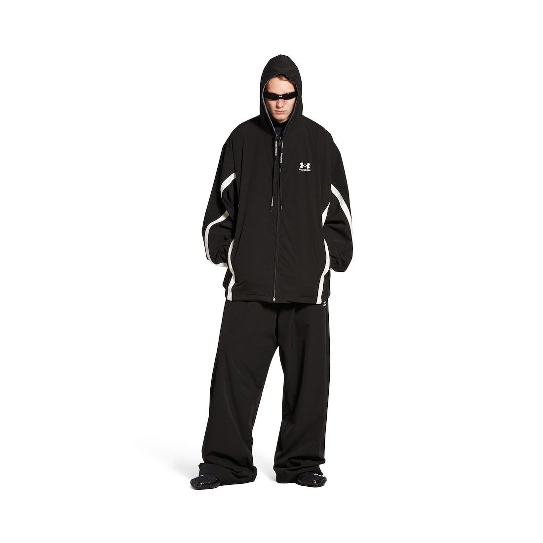 Balenciaga Under Armour® Reversible Tracksuit Jacket in Black Size US S / EU 44-46 / 1 - 2 Thumbnail