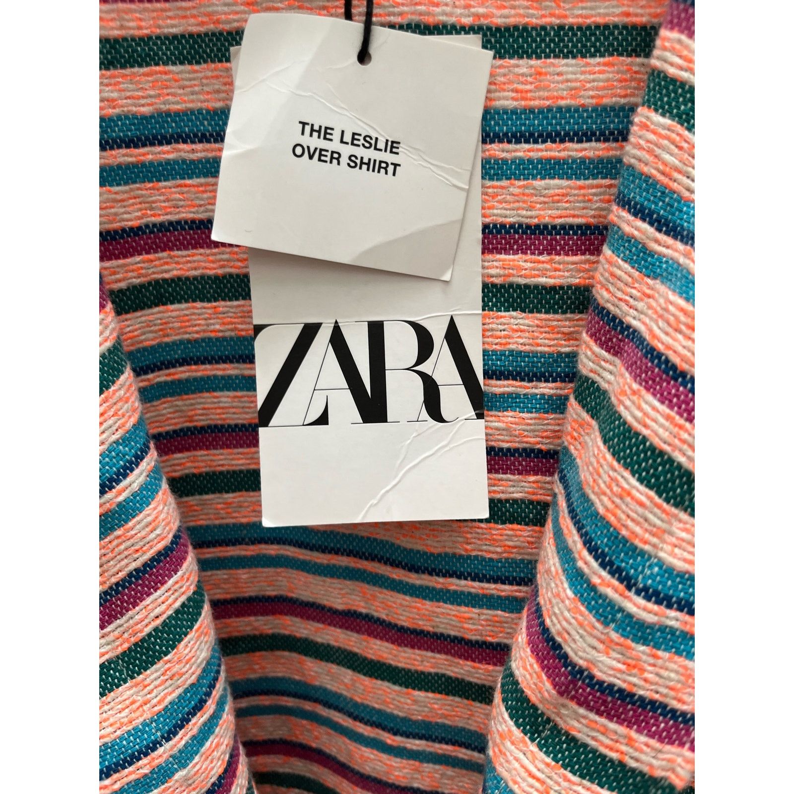 Zara Zara Striped Button Down Overshirt Jacket Women’s Small Size S / US 4 / IT 40 - 5 Thumbnail