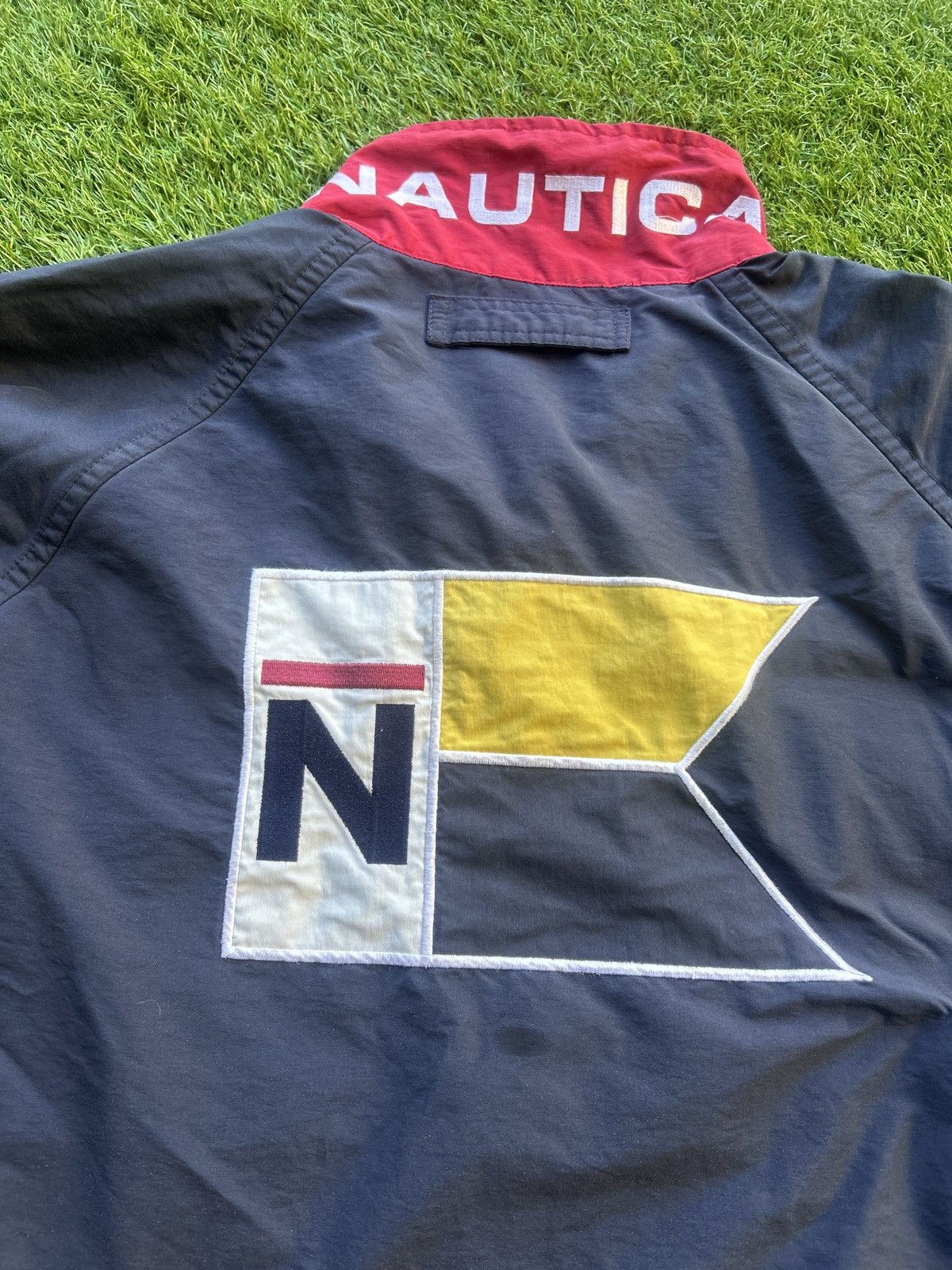 Nautica Vintage 90’s Nautica Flag Back Windbreaker Jacket Size US XXL / EU 58 / 5 - 6 Thumbnail