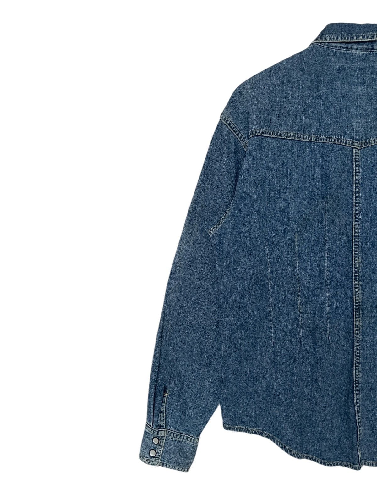 Japanese Brand × Vintage Vintage Japanese Brand Domingo Western Denim Shirt 2000s Size US L / EU 52-54 / 3 - 6 Thumbnail