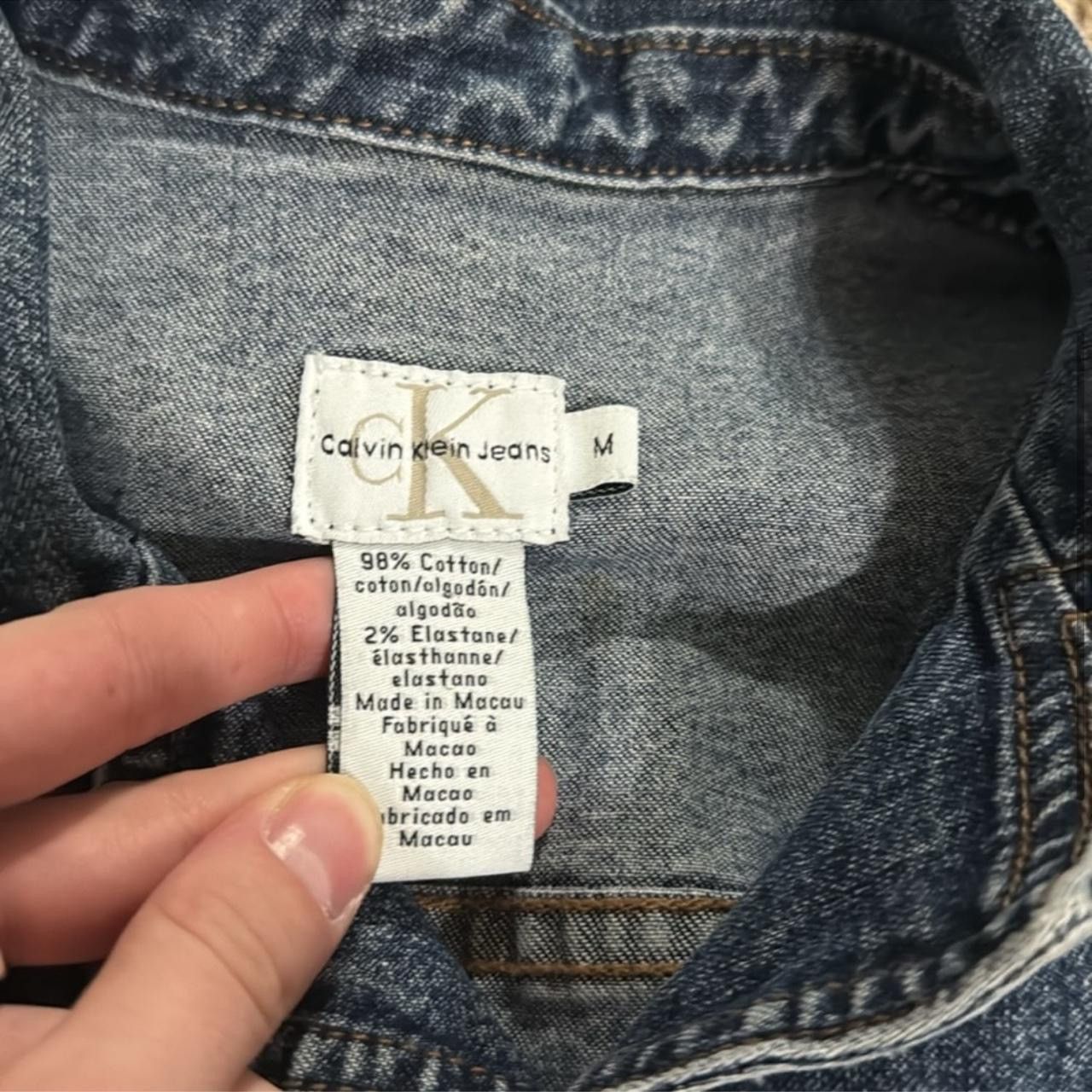 Calvin Klein × Vintage Y2K Calvin Klein Jeans Denim Jacket Size M / US 6-8 / IT 42-44 - 4 Thumbnail
