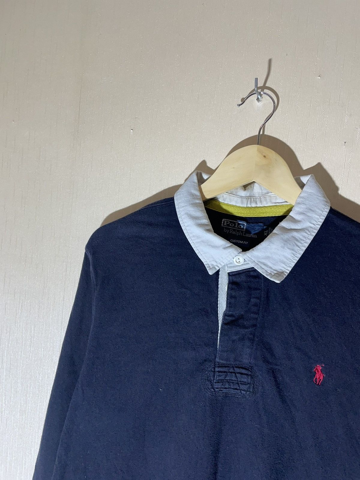 Polo Ralph Lauren × Vintage Polo Ralph Lauren vintage rugby jersey long sleeve 90s Size US XL / EU 56 / 4 - 4 Thumbnail