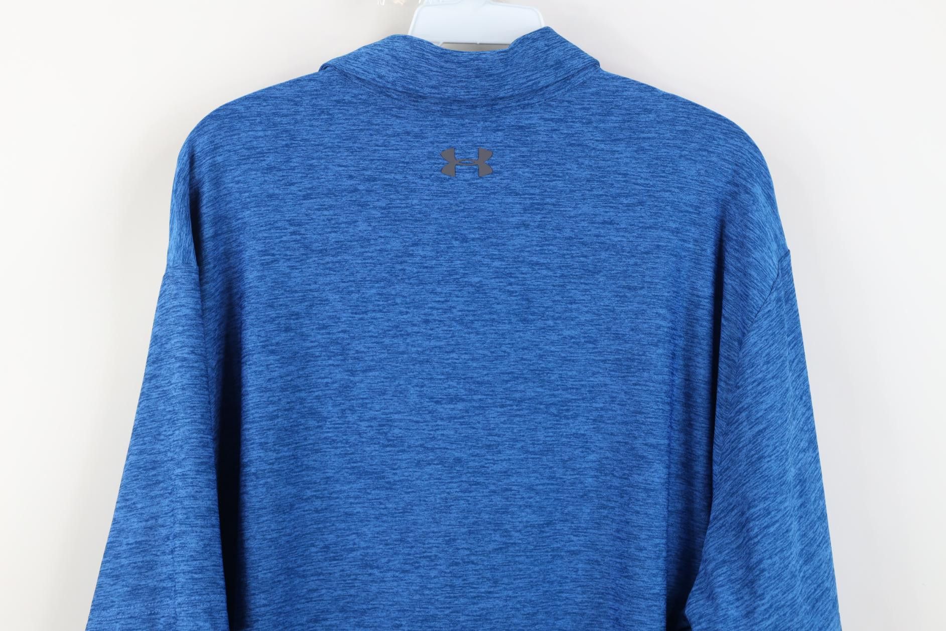Under Armour Under Armour Tech Knit Collard Golf Polo Shirt Heather Blue Size US XL / EU 56 / 4 - 12 Thumbnail