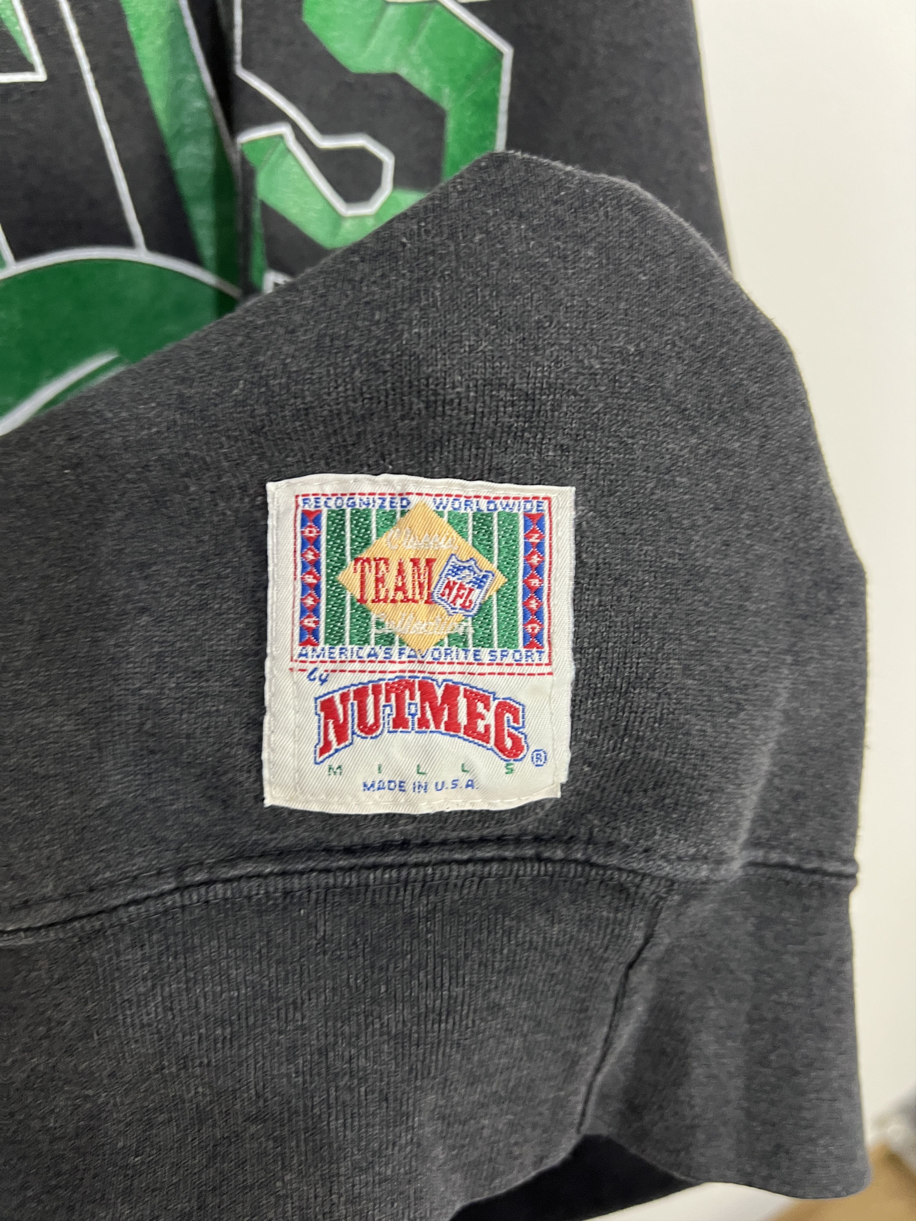 Nutmeg New York Jets NFL Sweatshirt Over Print Big Logo Crewneck Size US XL / EU 56 / 4 - 4 Thumbnail