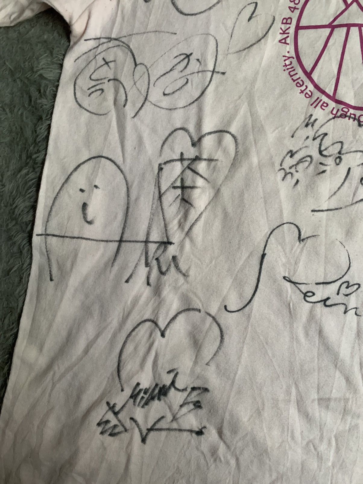 Japanese Brand Very Rare Akb48 2009 Full Sign Member Japan Idol Band Tee Size US M / EU 48-50 / 2 - 4 Thumbnail
