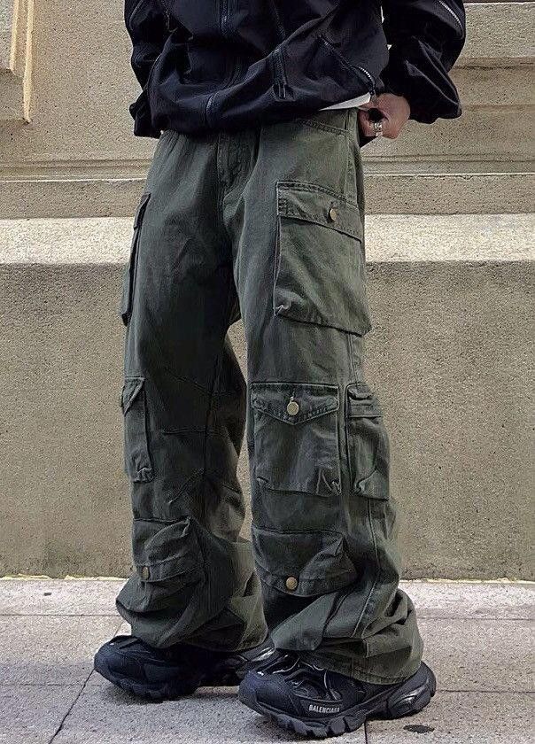 image of Baggy Cargo Pants in Green, Men's (Size 30)