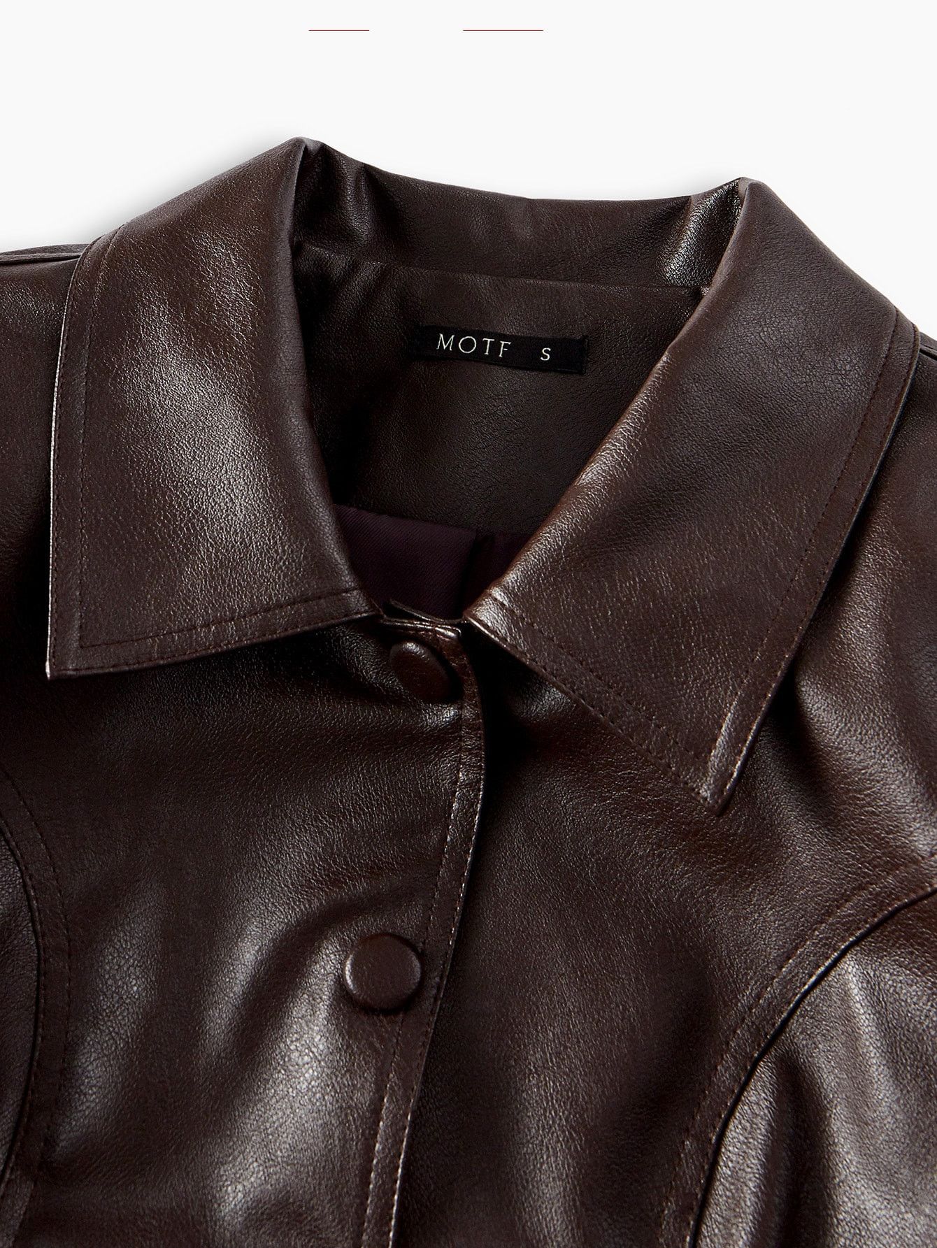 Other Women Brown Cowhide Jacket Genuine Leather 🐄 | 🧥✨ Size S / US 4 / IT 40 - 12 Thumbnail