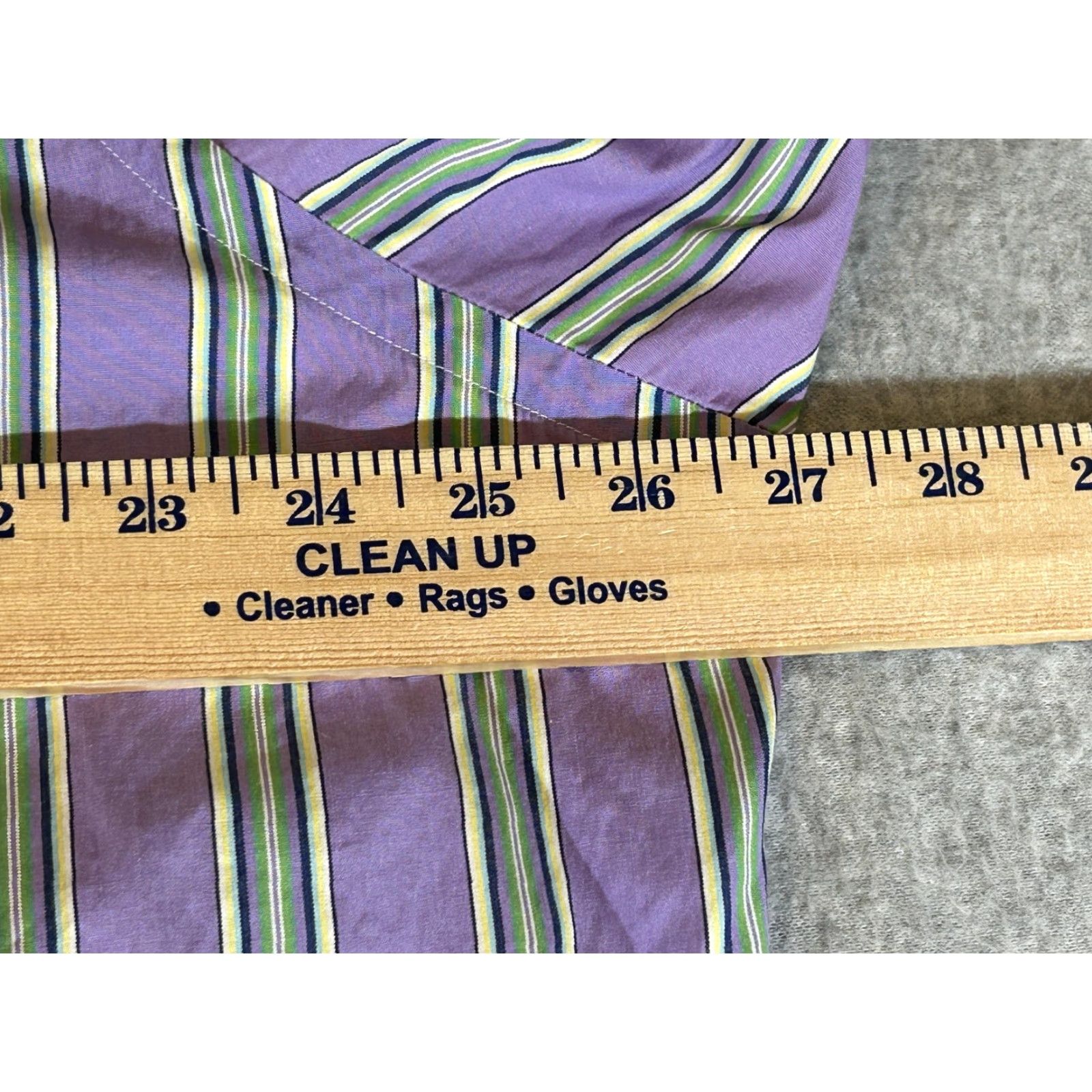 Ralph Lauren Ralph Lauren Shirt Mens 2XL Purple Stripe Long Sleeve Button Polo XXL Custom Fit Size US XXL / EU 58 / 5 - 4 Thumbnail