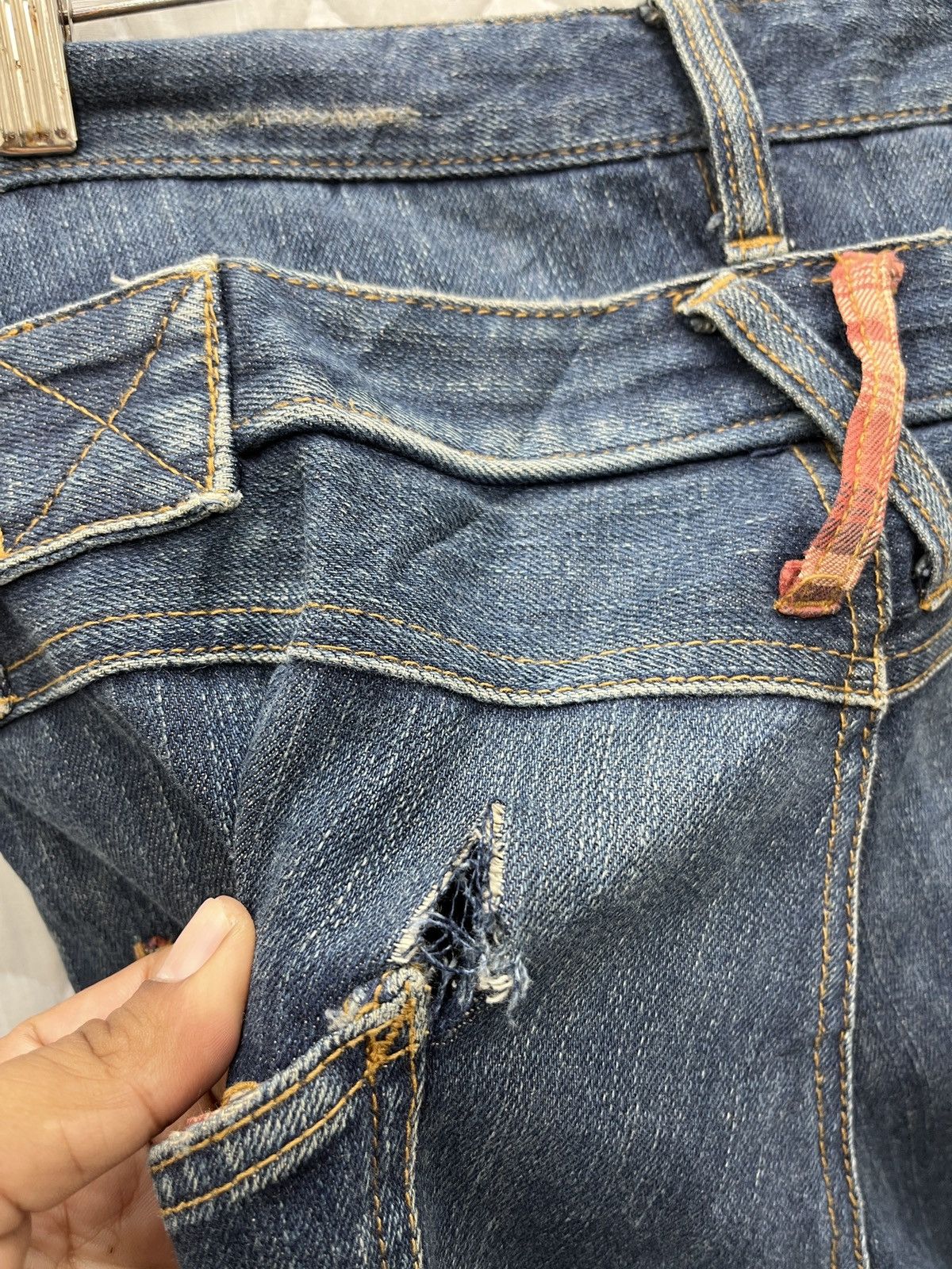 Japanese Brand 🔥🔥🔥ARCHIVE WILD KHAKIS DOUBLE WAIST DENIM Size US 33 - 11 Thumbnail
