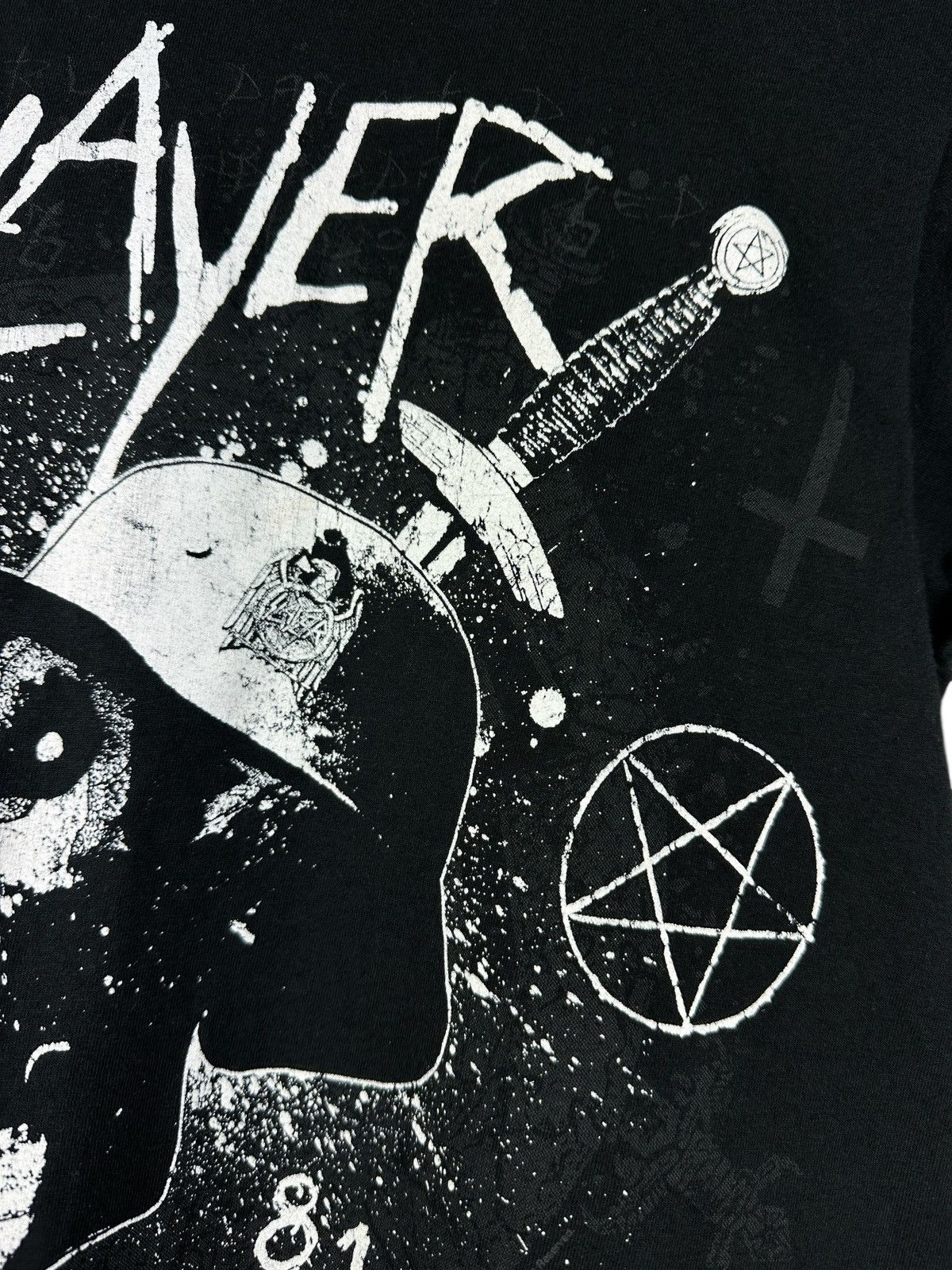 Band Tees × Slayer × Vintage Vintage 2012 Slayer World Painted Blood Graphic Print Tee Size S / US 4 / IT 40 - 8 Thumbnail