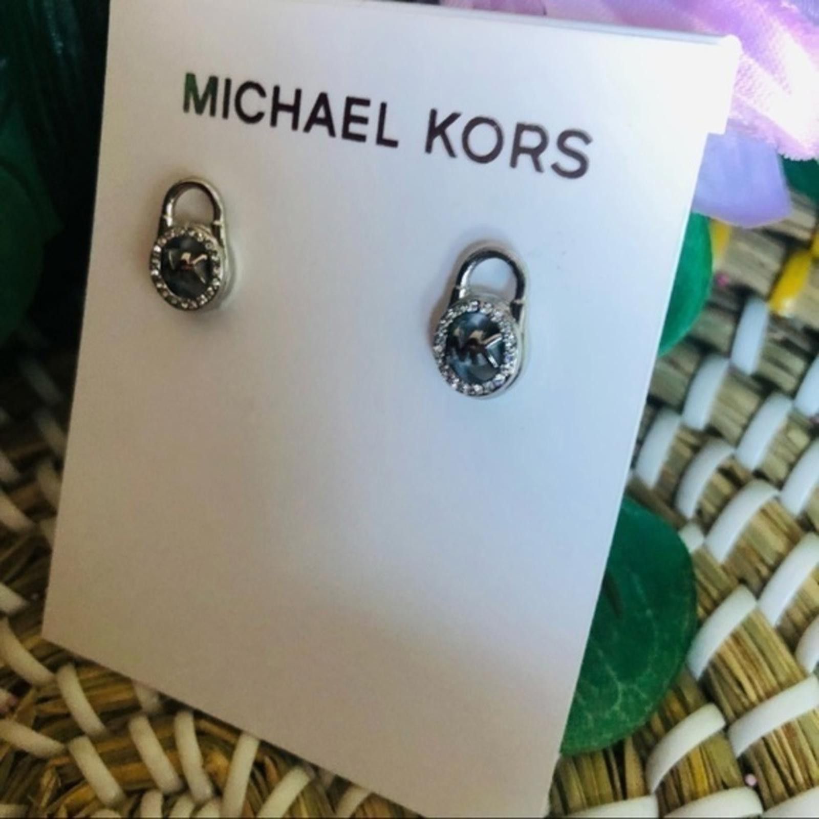 Michael Kors Michael Kors Lock Design Stud Earrings Size ONE SIZE - 3 Thumbnail