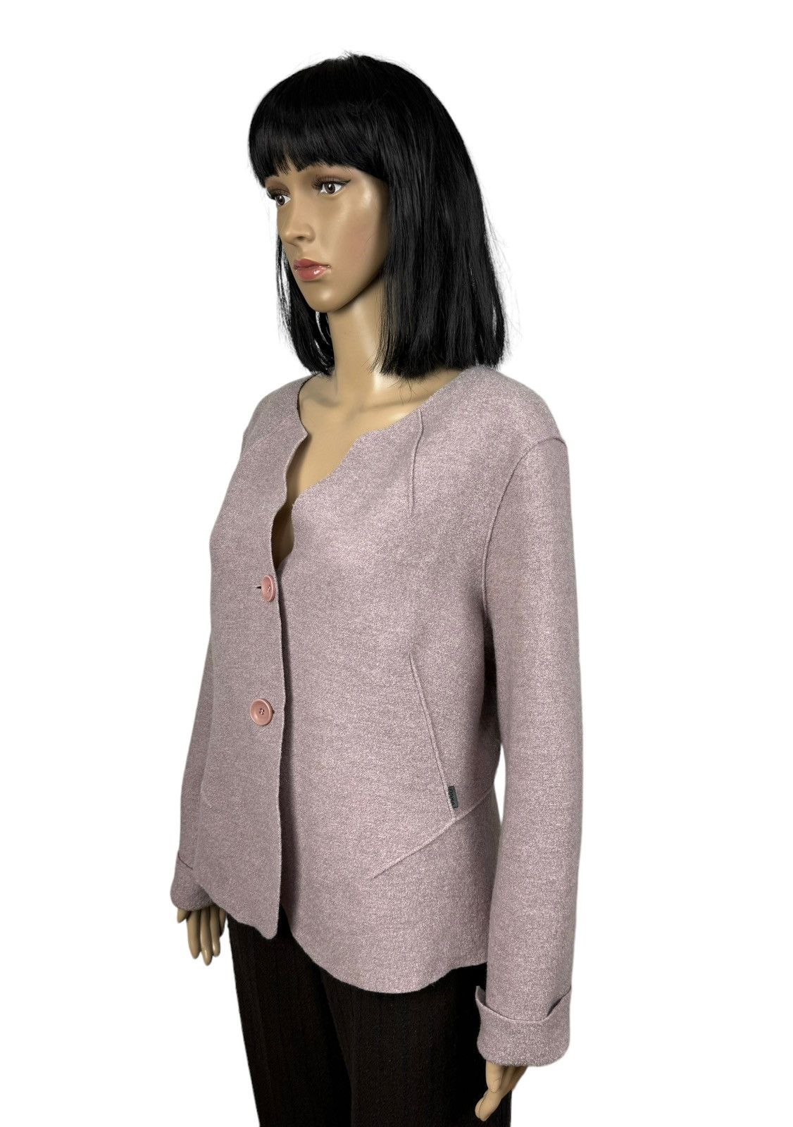 Designer OSKA Wool Knit Jacket size 1 Size S / US 4 / IT 40 - 5 Thumbnail