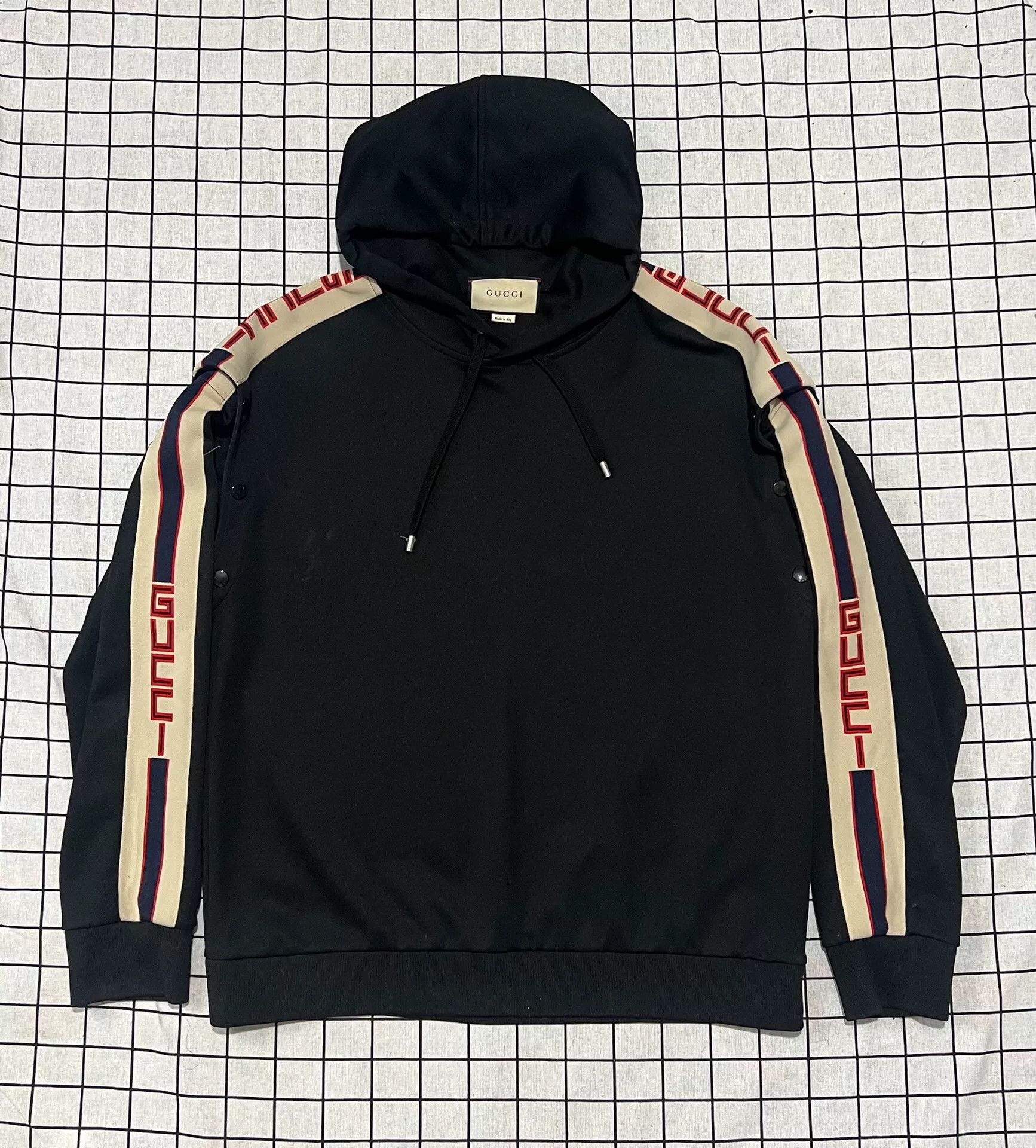 Gucci Gucci Retro Black Hoodie s Men Size US S / EU 44-46 / 1 - 1 Thumbnail