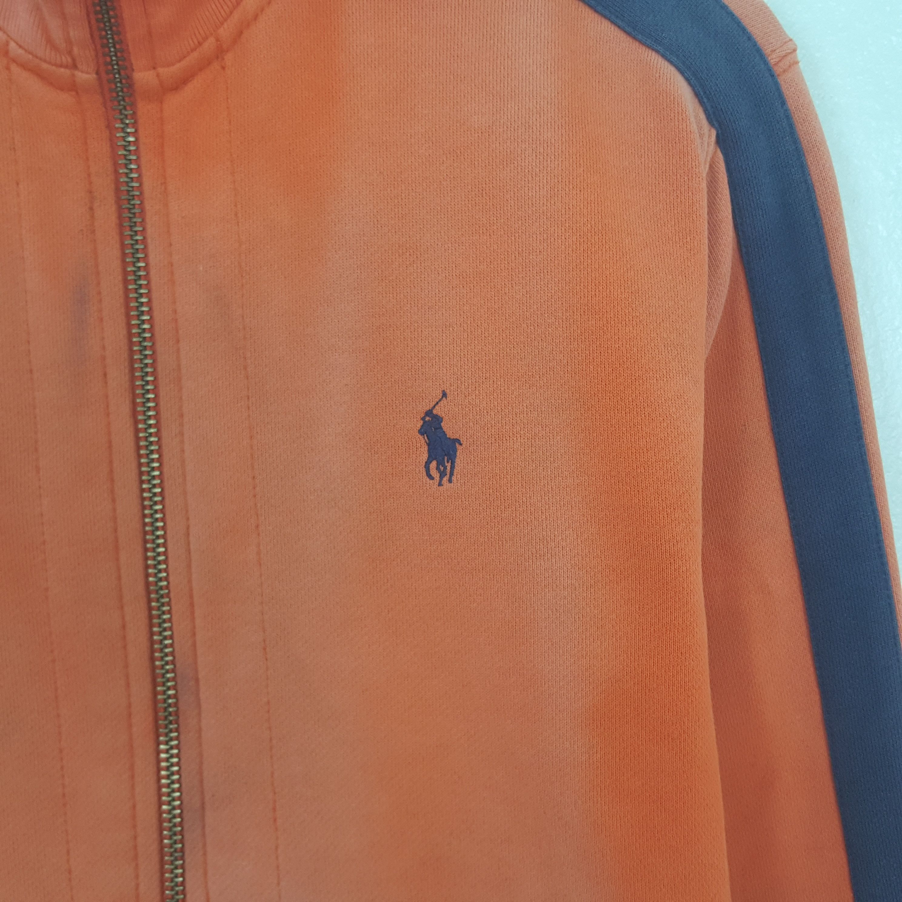 Polo Ralph Lauren Vintage Polo Ralph Lauren Distressed Zipper Sweater Jacket Size US S / EU 44-46 / 1 - 2 Thumbnail