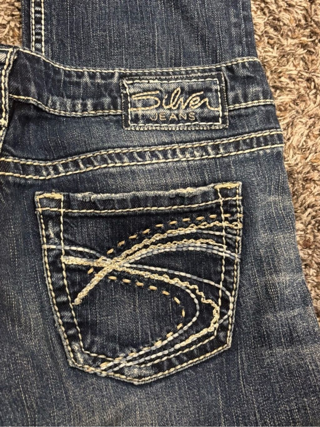 Silver Jeans Co. Silver Jeans Dark Blue Santorini Cropped Jeans Size 29" - 2 Thumbnail
