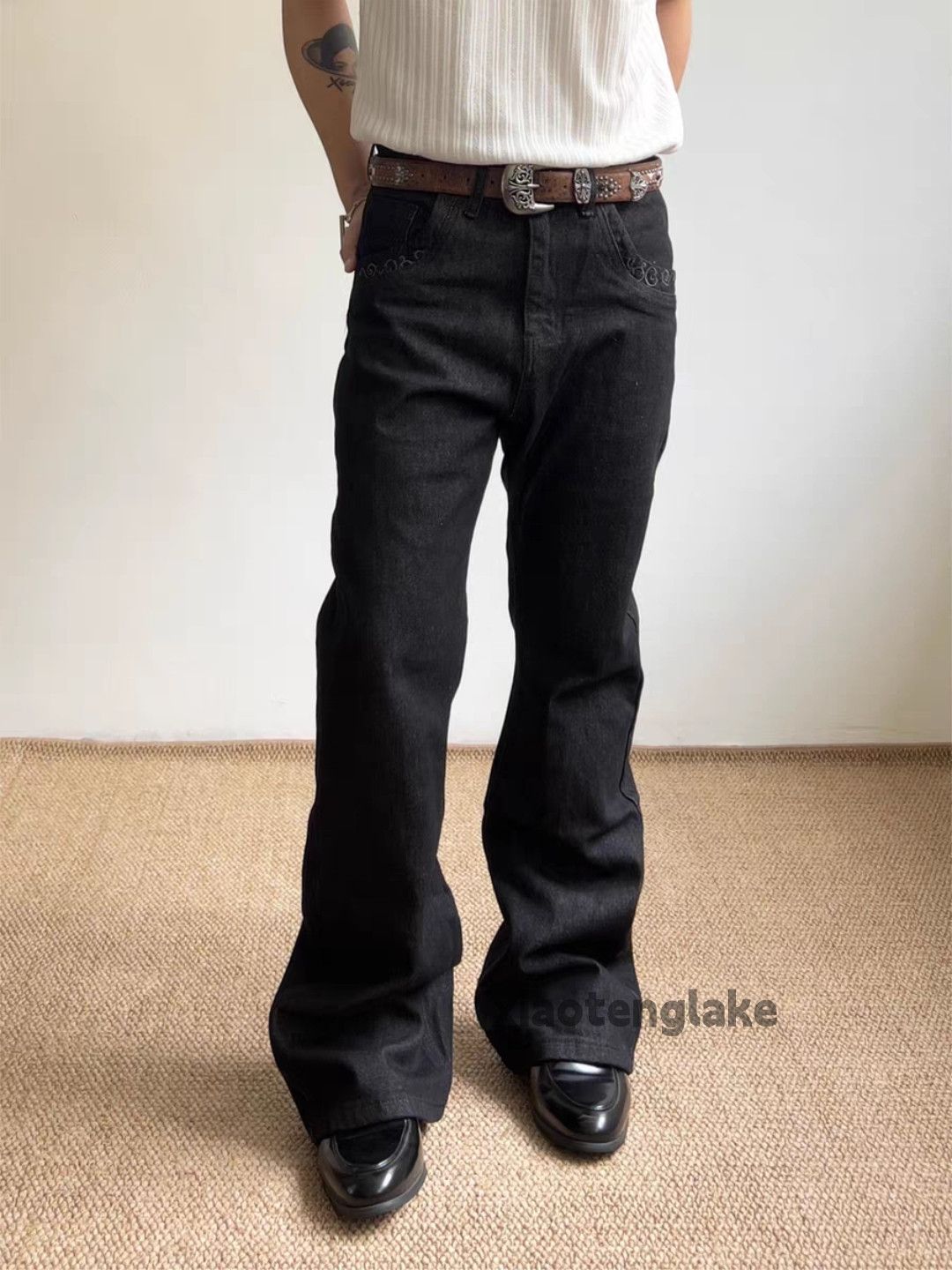 Jean xtl utility punk yuppie grunge bootcut vintage faded jeans Size US 32 / EU 48 - 3 Thumbnail