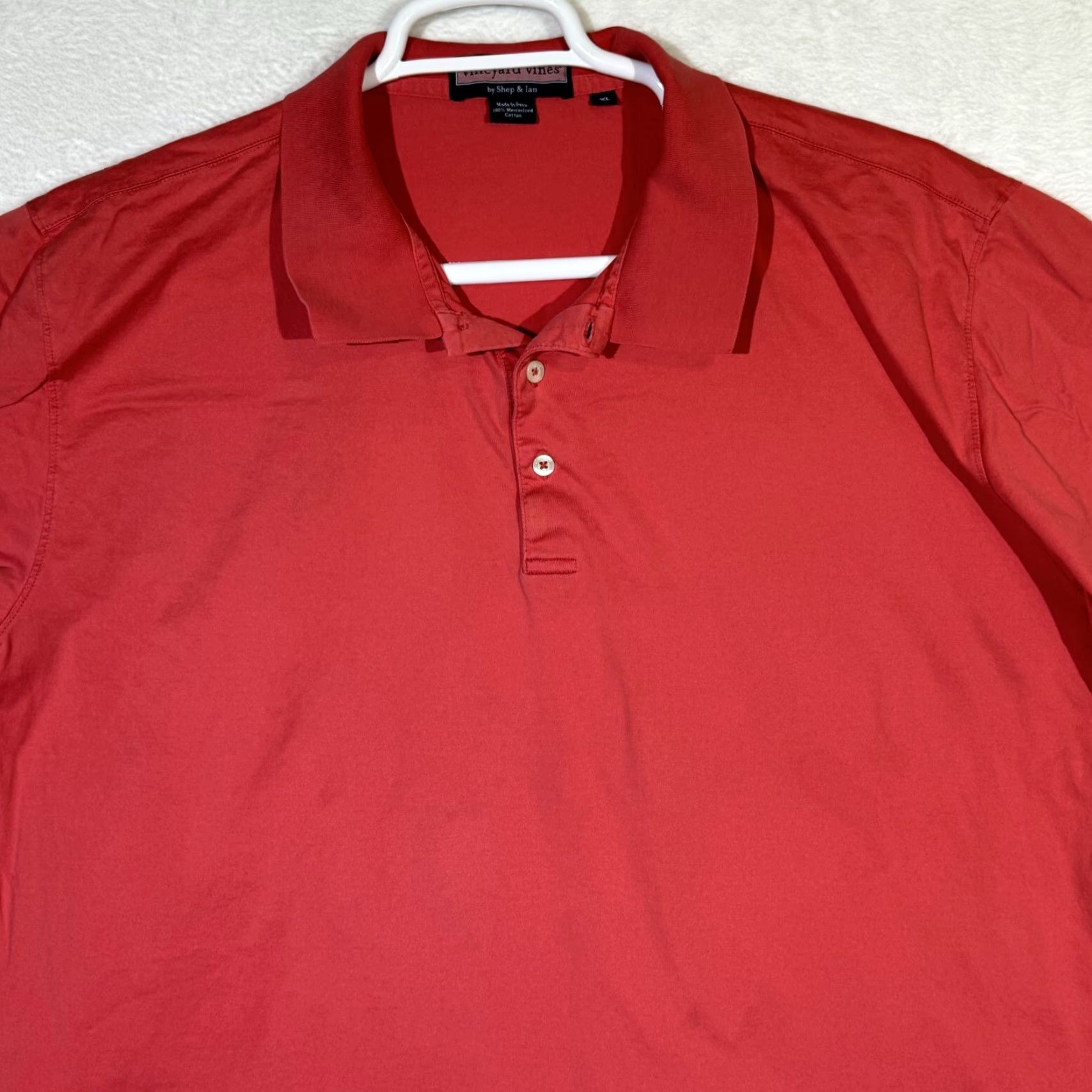 Vineyard Vines VINEYARD VINES Polo Shirt XL Pink 100% Cotton Short Sleeve Embroidered Whale Logo Size US XL / EU 56 / 4 - 3 Thumbnail