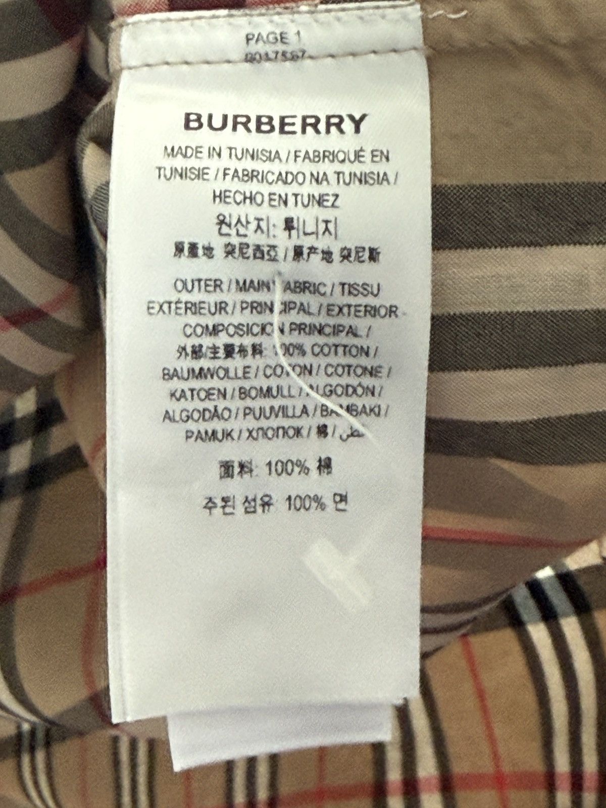 Burberry Burberry Vintage Check Shirt Nova Check Logo Print Size US L / EU 52-54 / 3 - 5 Thumbnail